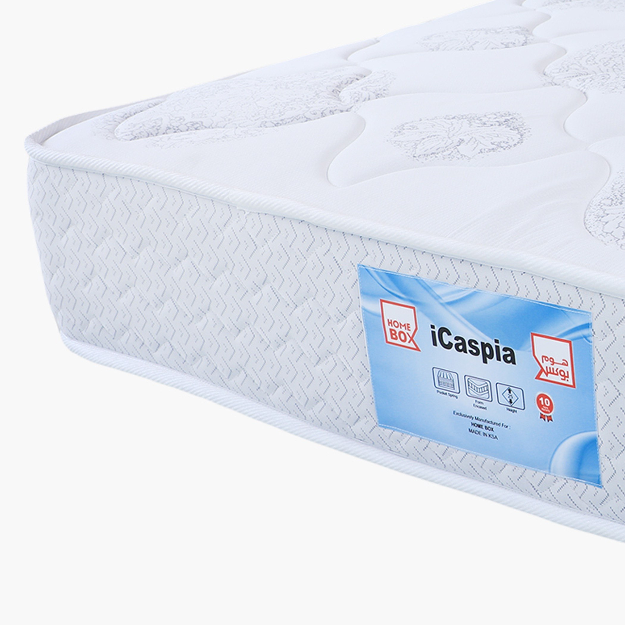مرتبة كينج إسفنج ونوابض جيبية من آي كاسبيا - 180x210x25 سم-hbxfurniture-mattresses-king-image-2