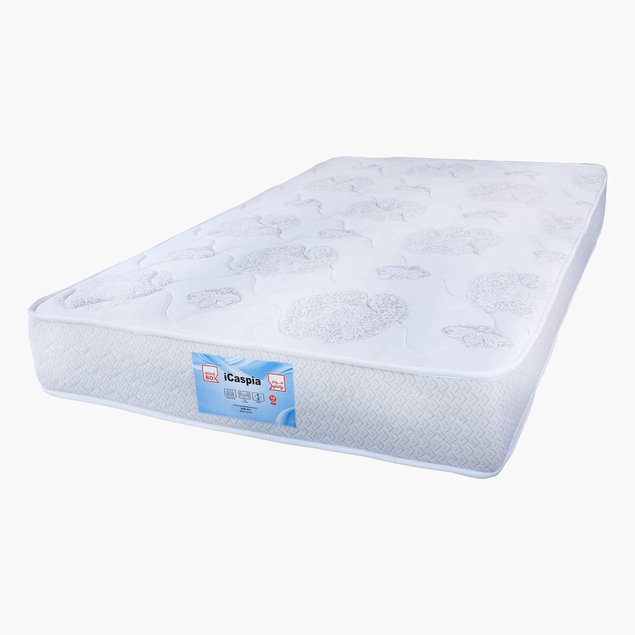مرتبة كينج إسفنج ونوابض جيبية من آي كاسبيا - 180x210x25 سم-hbxfurniture-mattresses-king-image-4