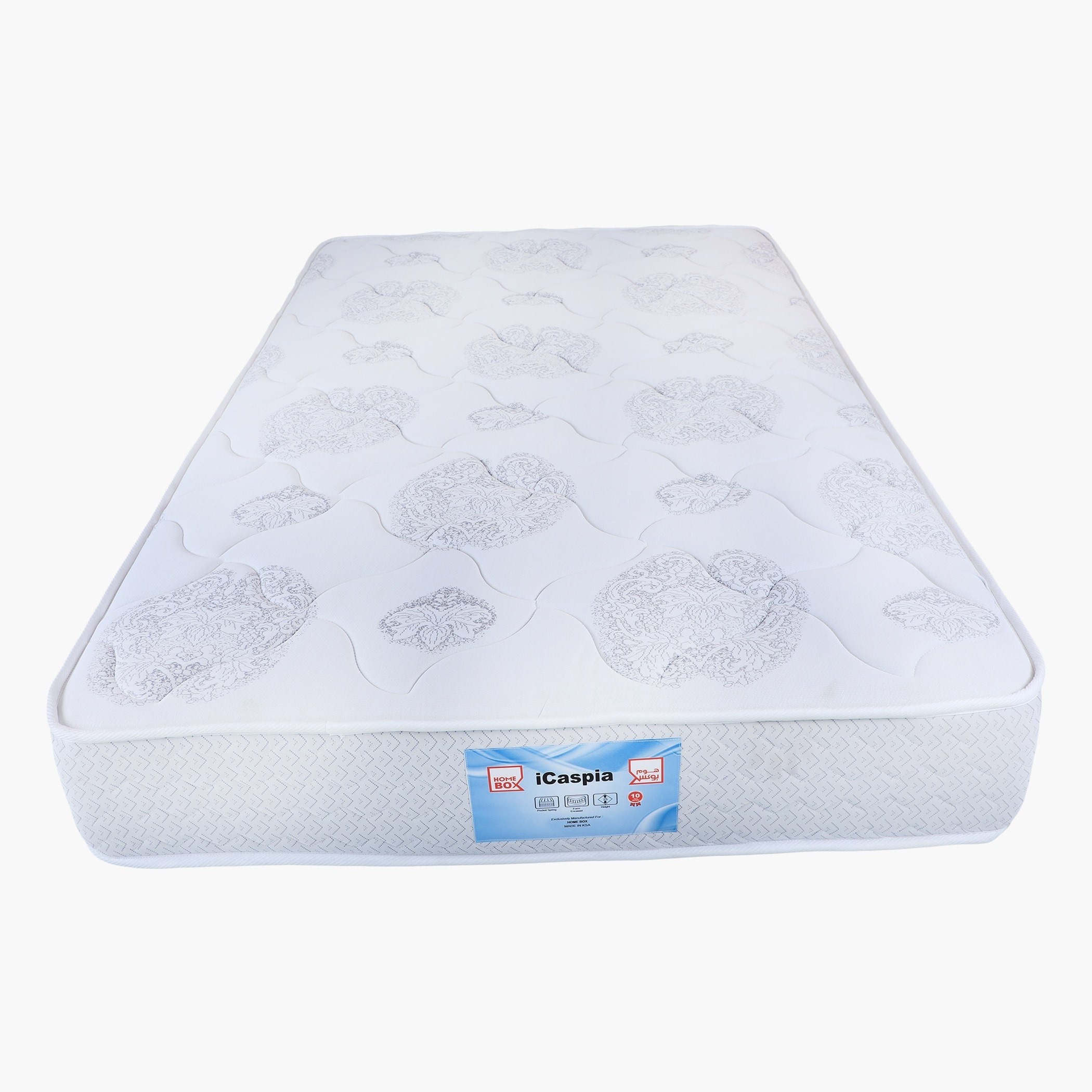 مرتبة كينج إسفنج ونوابض جيبية من آي كاسبيا - 180x210x25 سم-hbxfurniture-mattresses-king-image-5