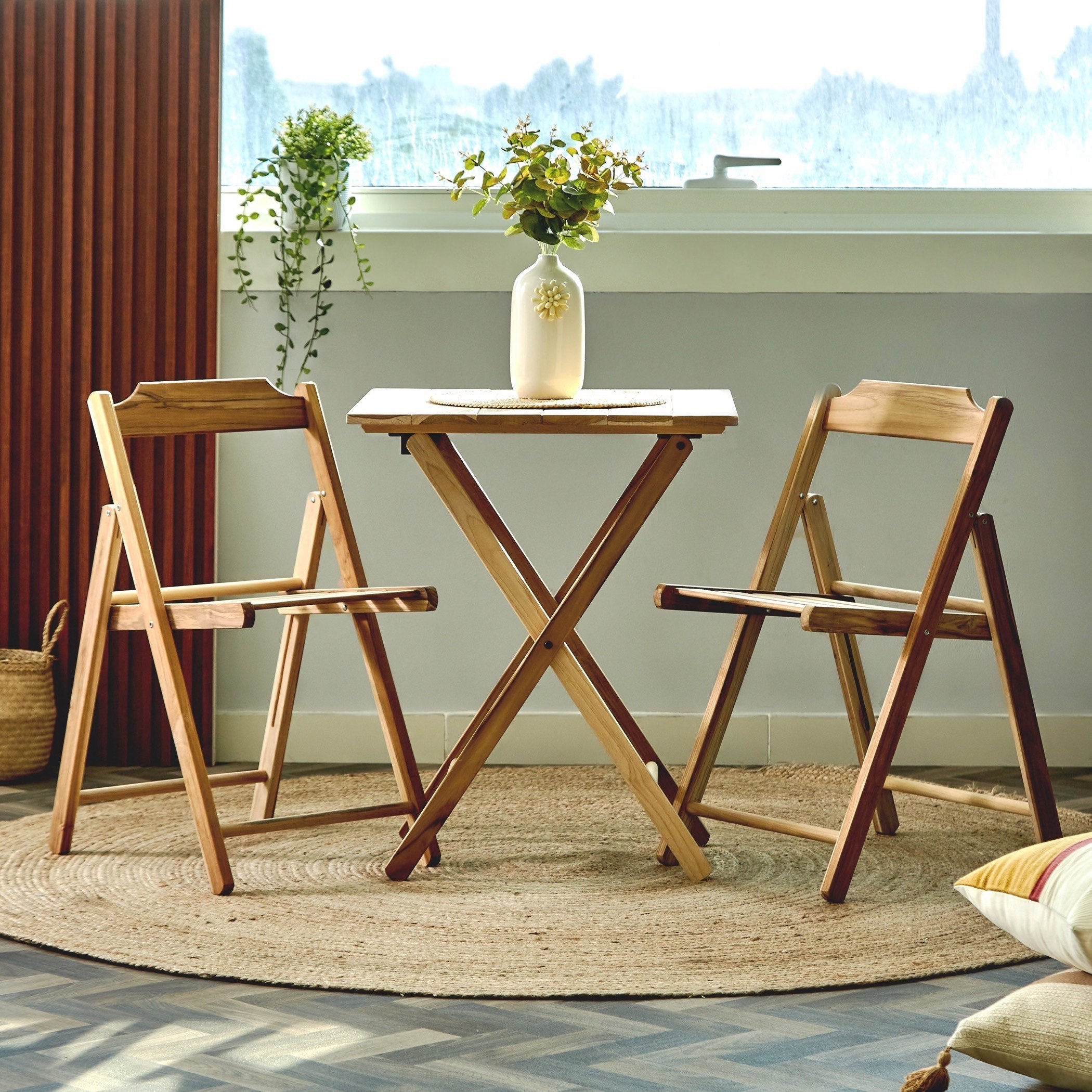 طقم سفرة خارجيّ لمقعدين مع كراسي من زينيا-hbxdiningroom-diningtablesandsets-diningtables-twoseater-image-1