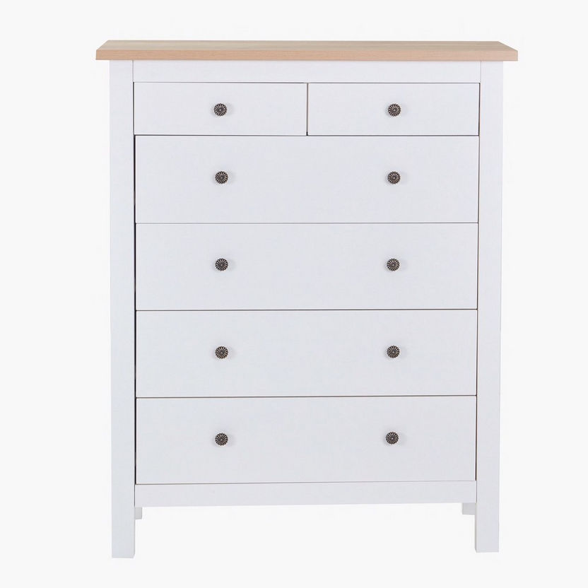 Hampton Chest of 6-Drawers-Chest of Drawers-image-1