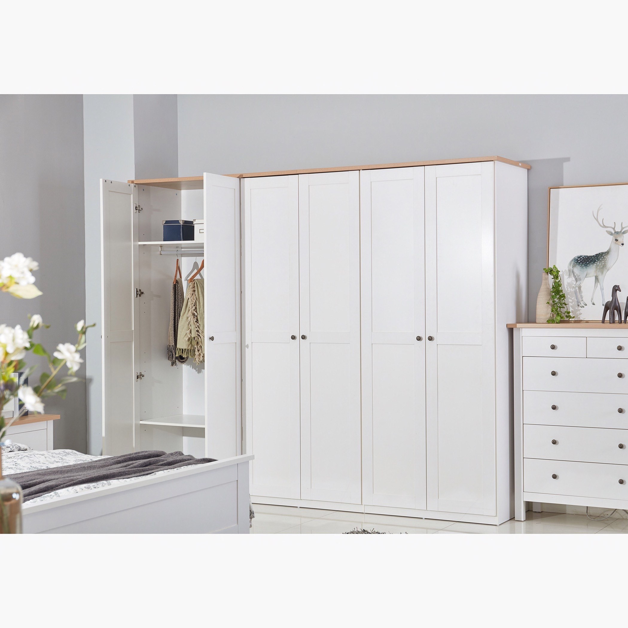 دولاب بـ 6 أبواب من هامبتون-hbxfurniture-wardrobes-image-1
