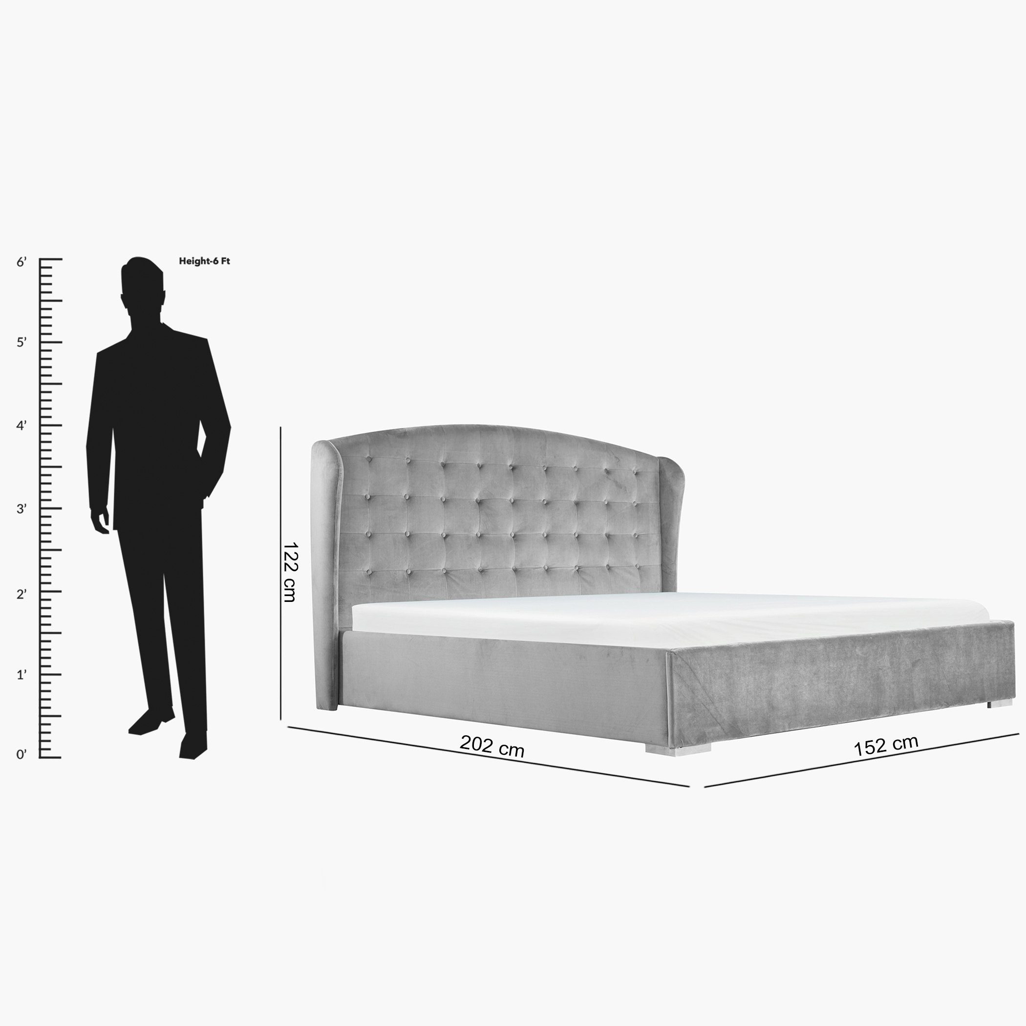 سرير كوين منجّد من وينجو - 150×200 سم-hbxbedroom-bedsandbedsets-beds-queen-image-7