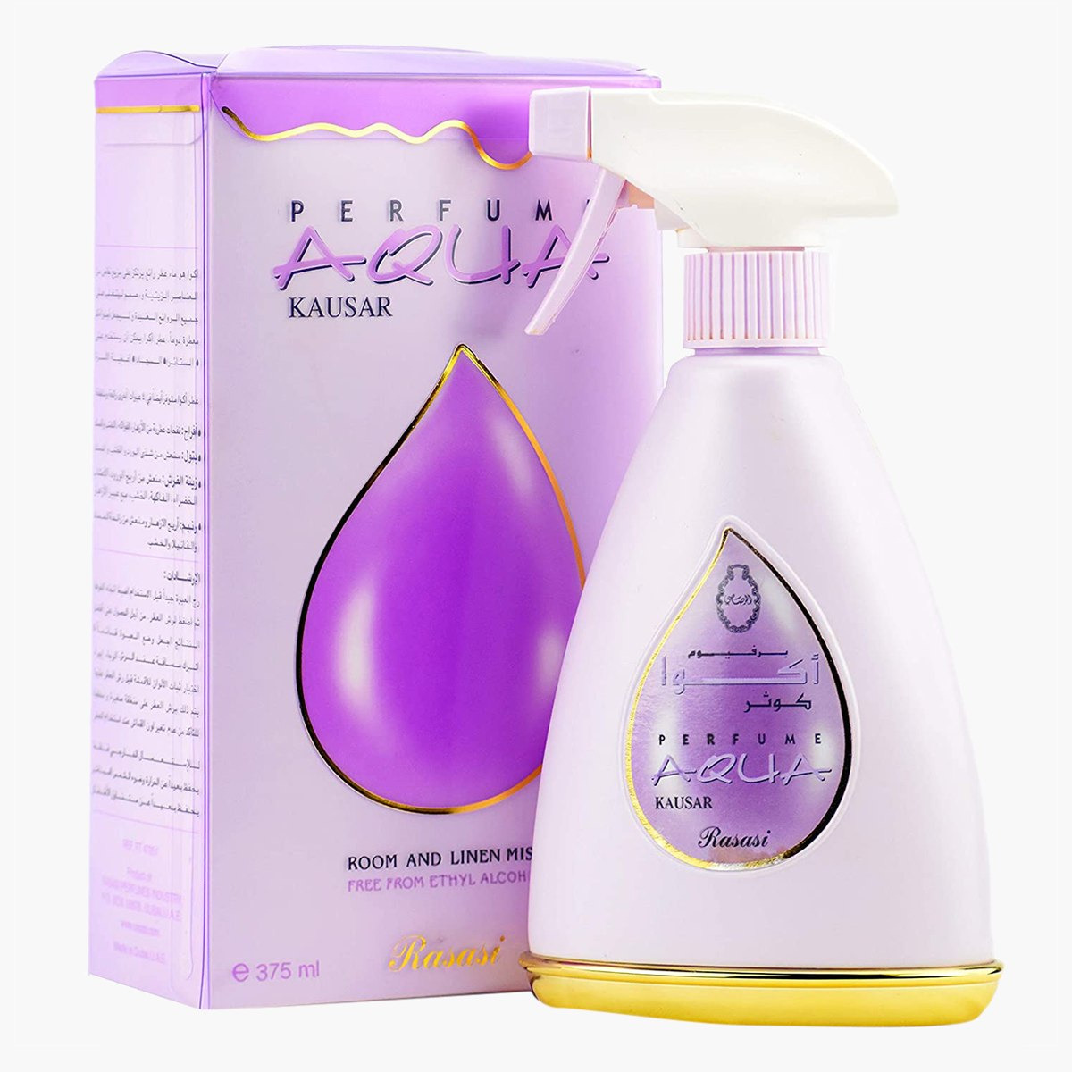بخاخ غرف عطر أكوا كوثر من رصاصي - 375 مل-hbxdecorandfurnishings-homefragrance-roomfreshnersandaromamist-image-1