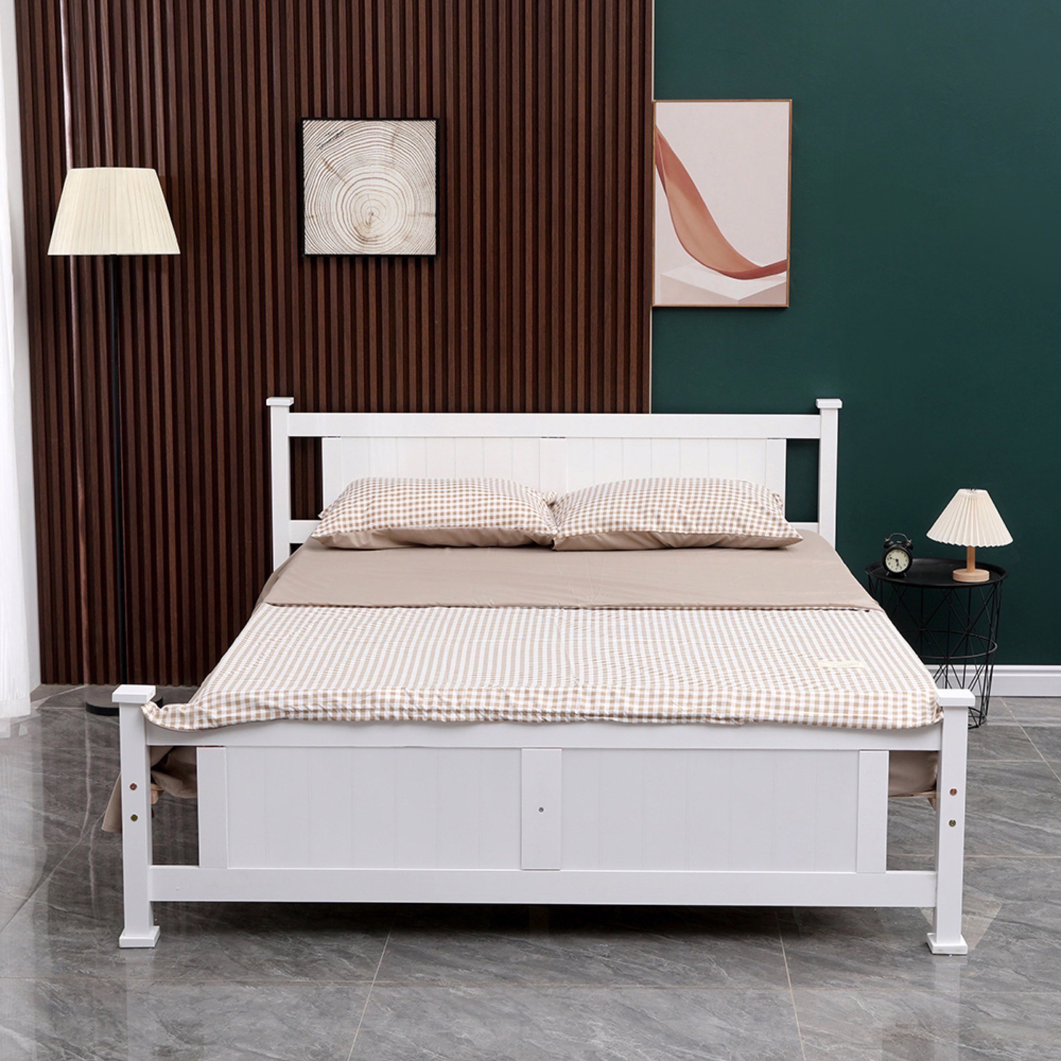 Movo Stova Nova Solid Wood Queen Bed - 160x200 cm-hbxbedroom-bedsandbedsets-beds-queen-image-2