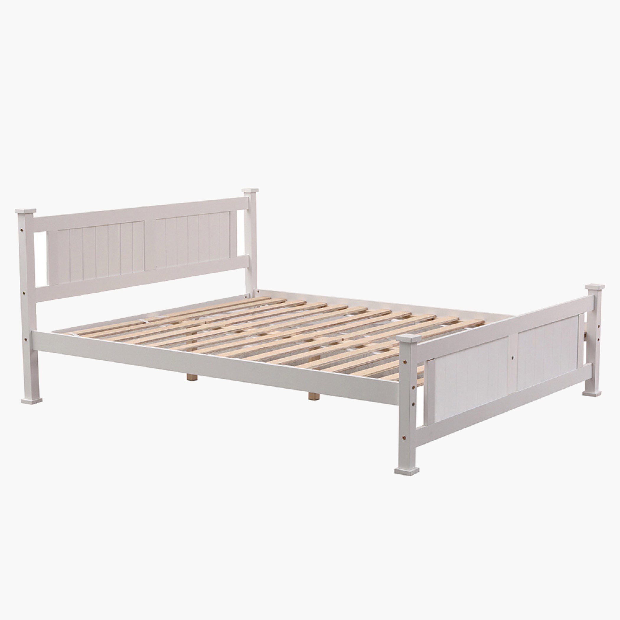 Movo Stova Nova Solid Wood Queen Bed - 160x200 cm-hbxbedroom-bedsandbedsets-beds-queen-image-9