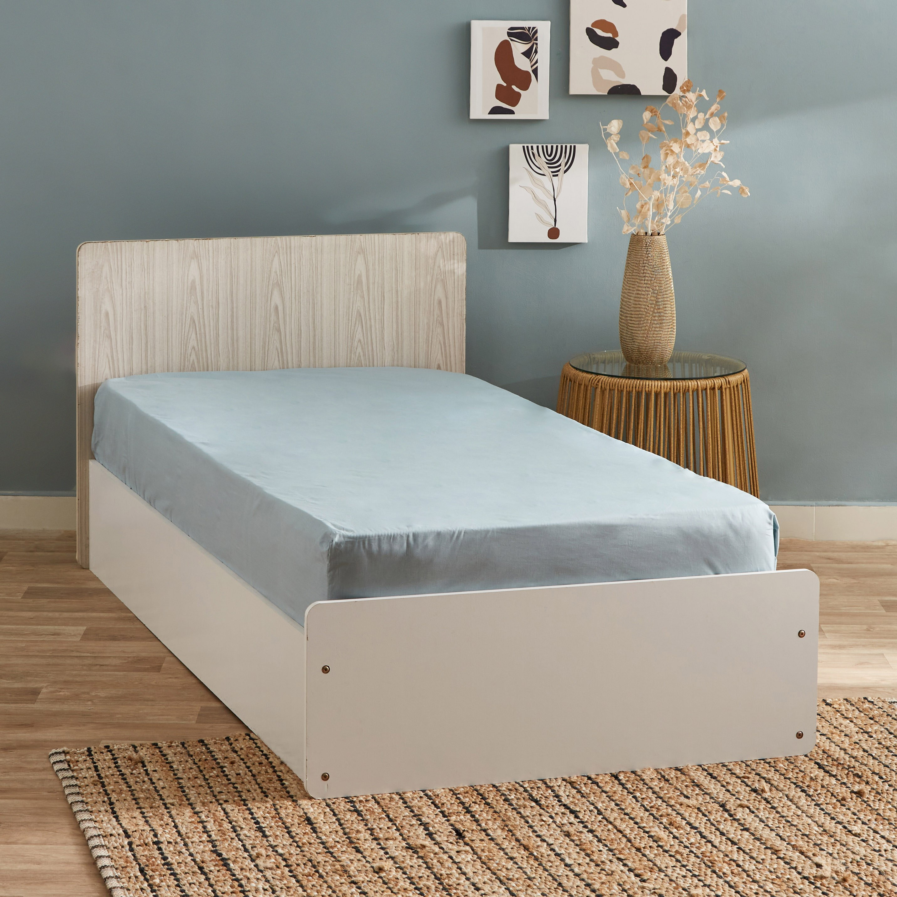شرشف مطاطي بولي قطن فردي من بريستول - 90x200 سم-hbxhomeware-hbxbedroom-image-1