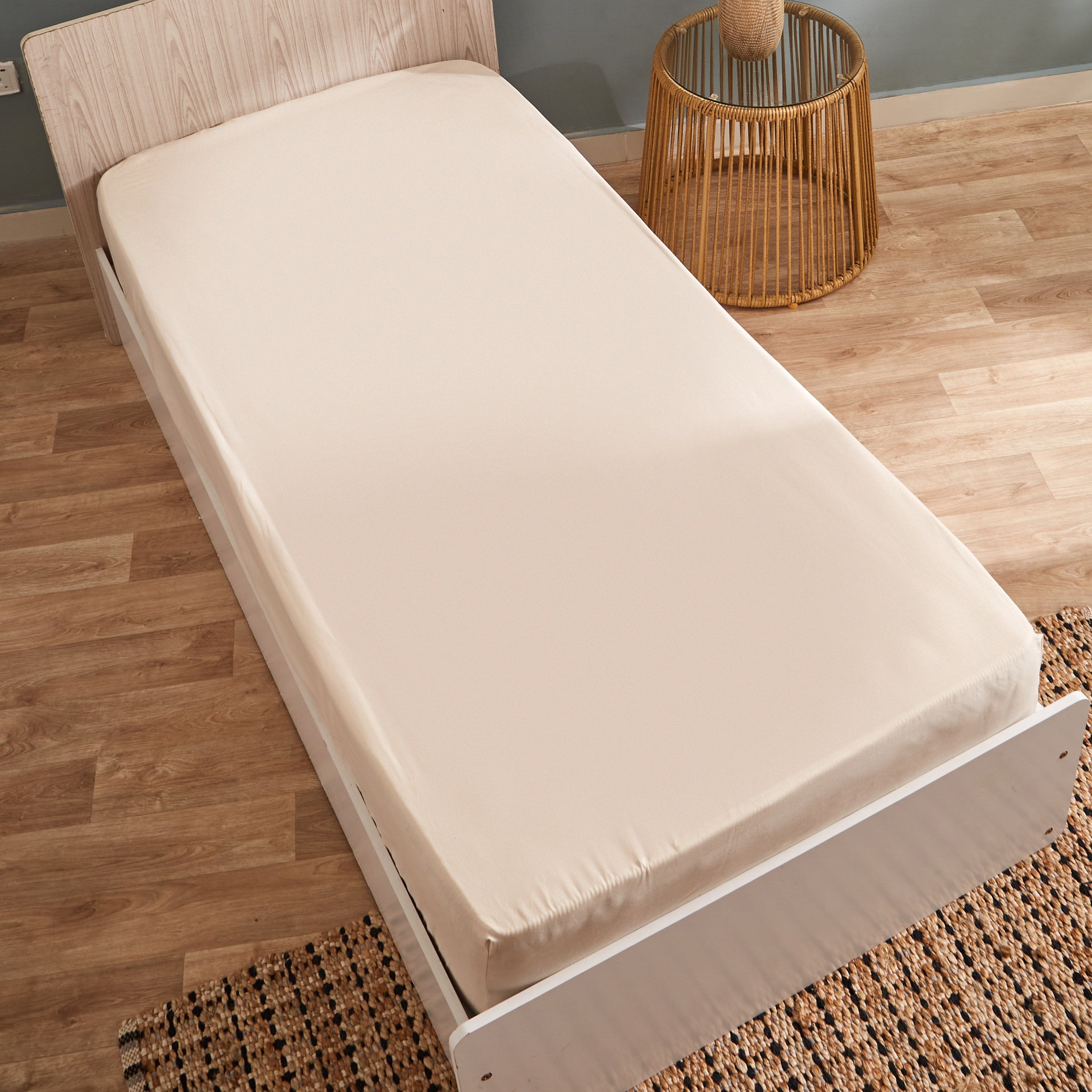 شرشف مطاطي فردي بولي قطن من بريستول - 90x200+25 سم-hbxhomeware-bedding-fittedsheets-image-4
