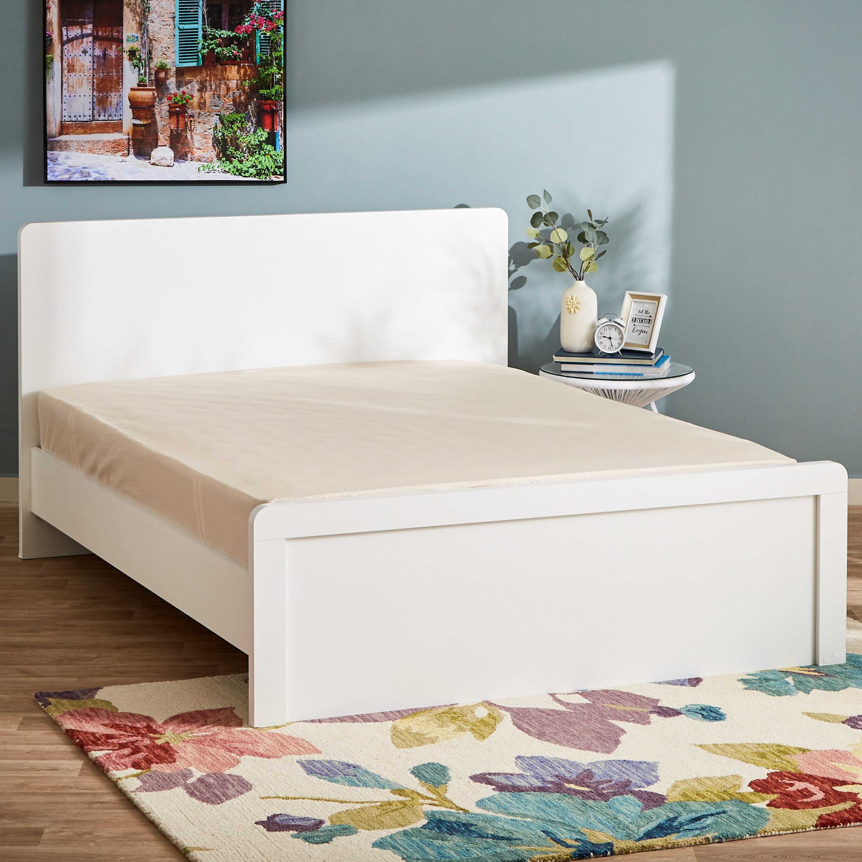 شرشف مطّاطي كينج بولي قطن من بريستول - 180x200 سم-hbxhomeware-hbxbedroom-image-1