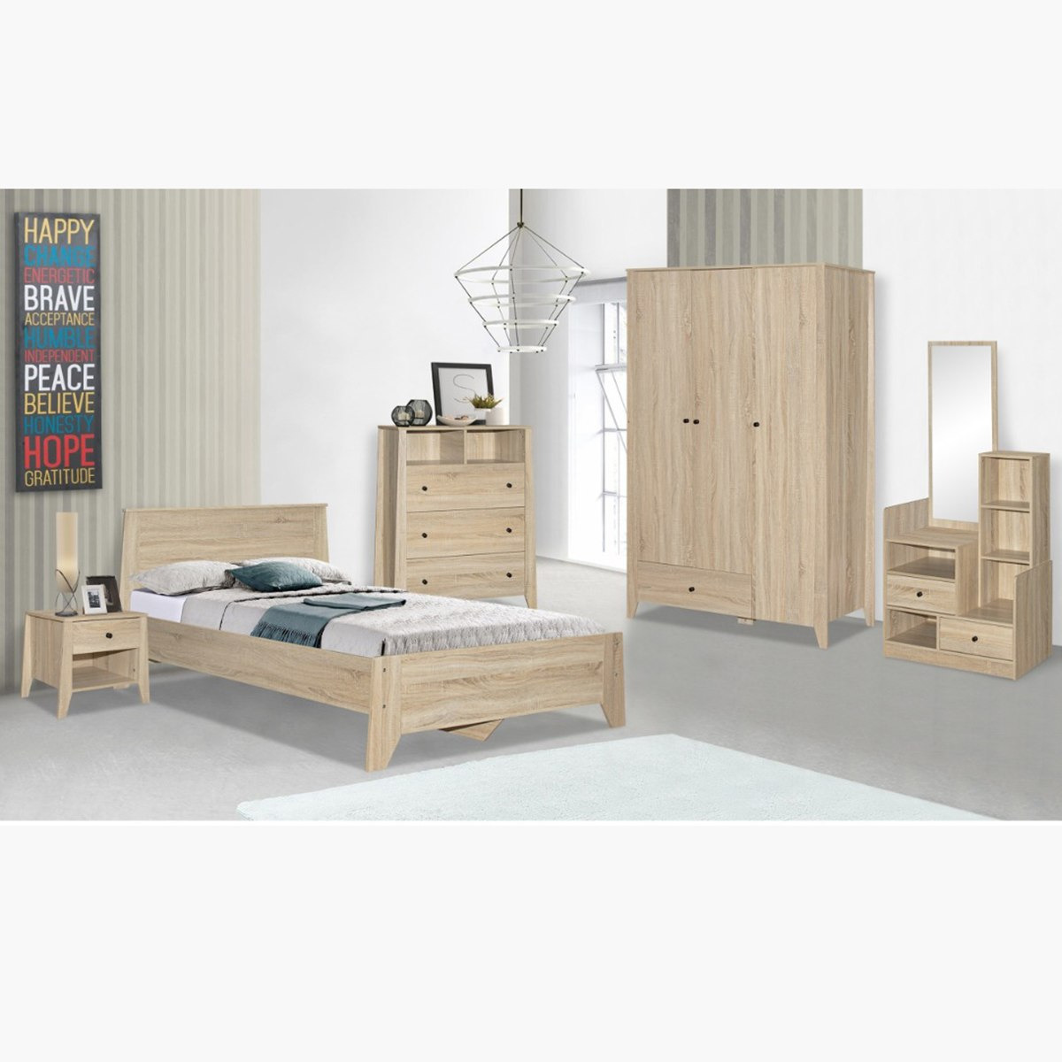خزانة ملابس 3 أبواب مع درج - آمبرلي من موڤو-hbxfurniture-wardrobes-image-4