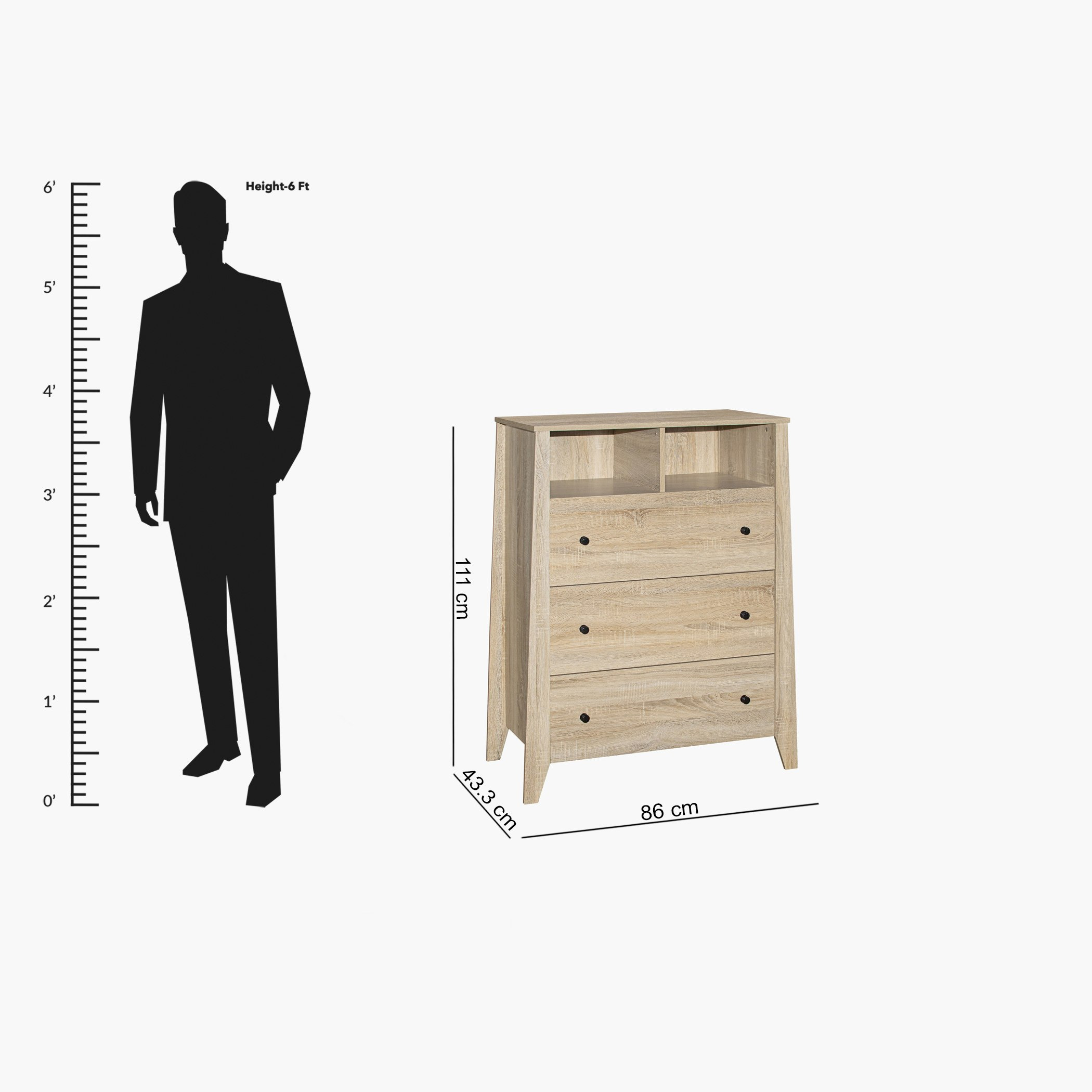 وحدة تخزين بـ3 أدراج من آمبرلي-hbxkidsandyouth-dressersandchests-chestofdrawers-image-5