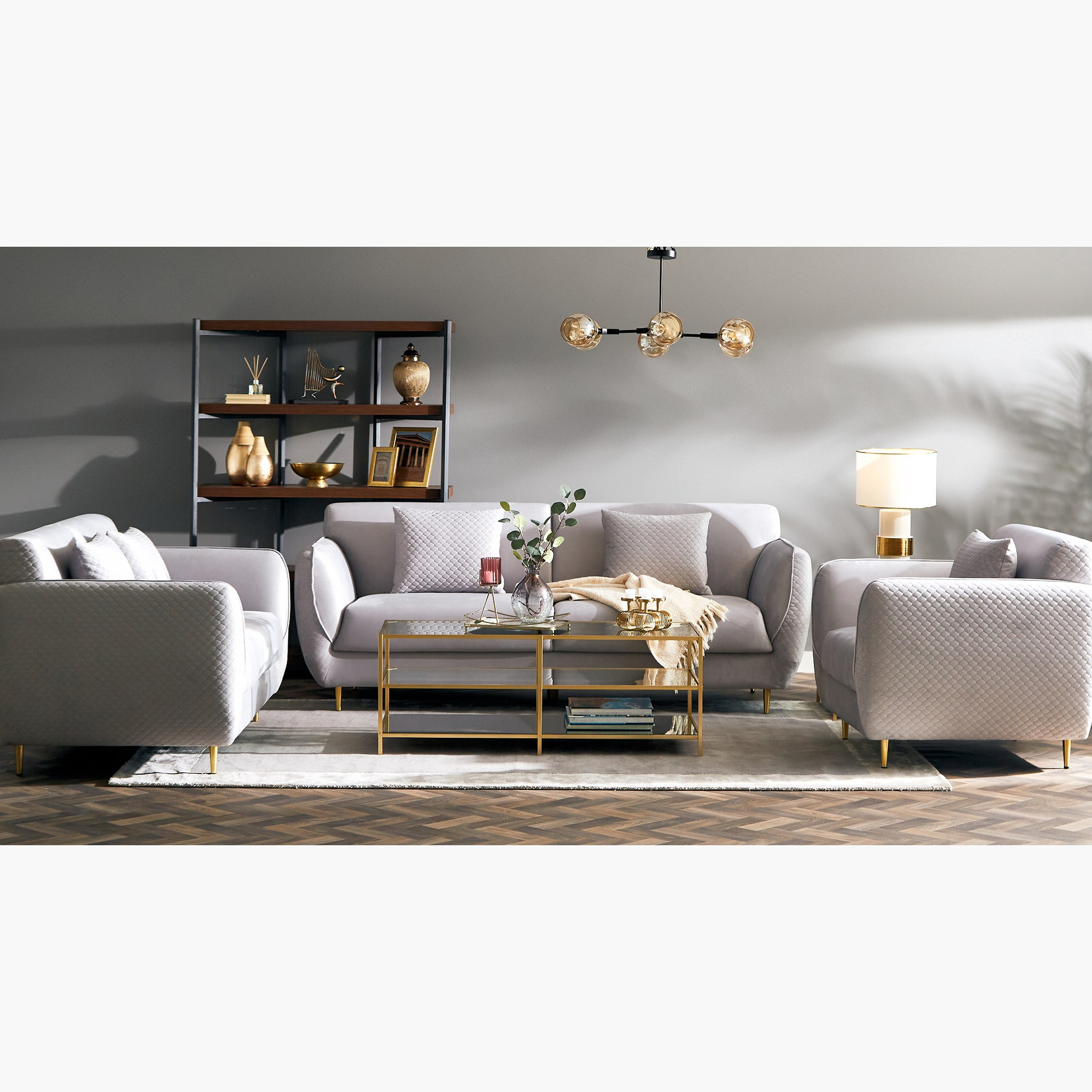 كنبة مخملية مقعدين مع وسادتين من تيهاني-hbxlivingroom-sofasandarmchairs-sofas-image-6
