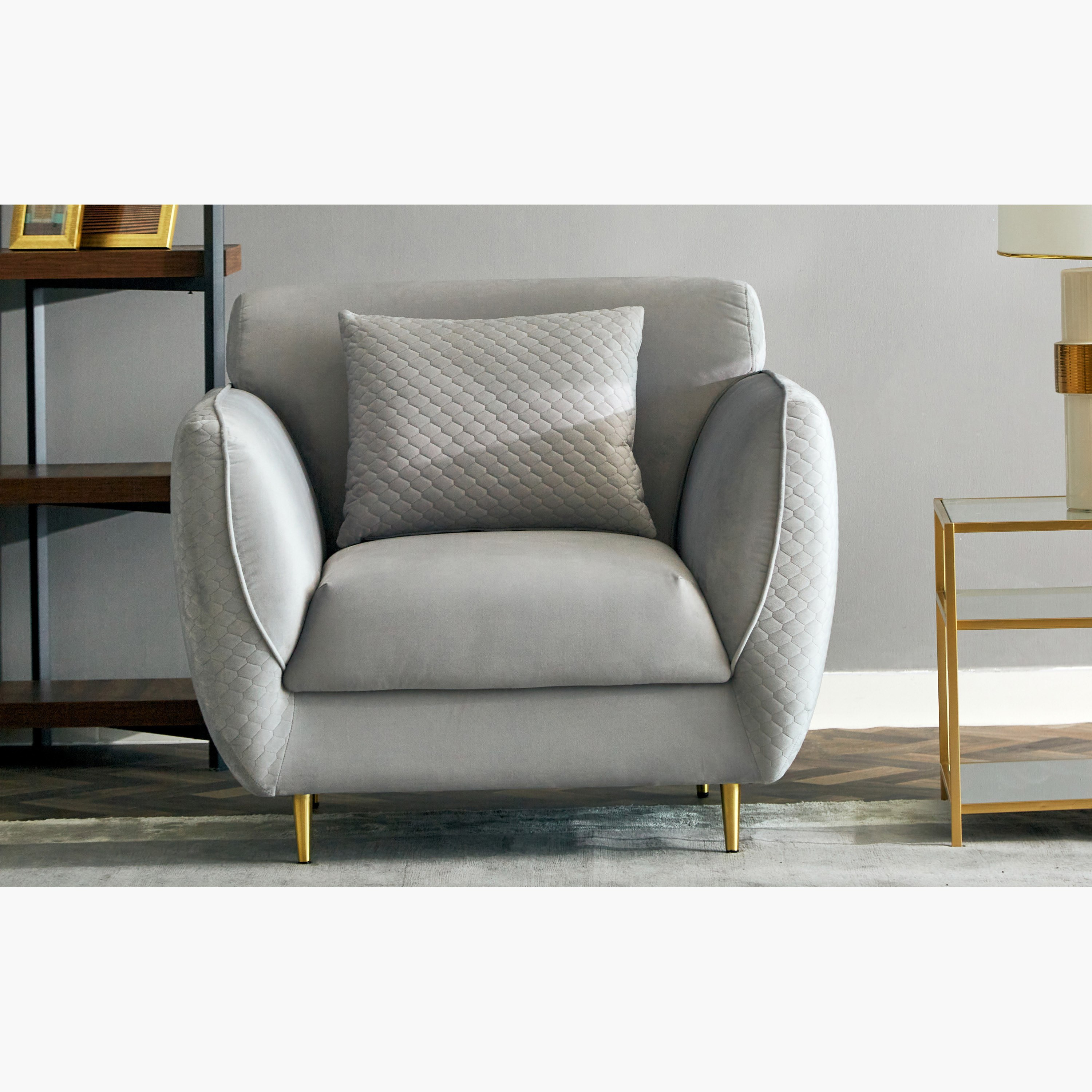 كنبة مخملية مقعد واحد مع وسادة من تيهاني-hbxlivingroom-sofasandarmchairs-sofas-image-1