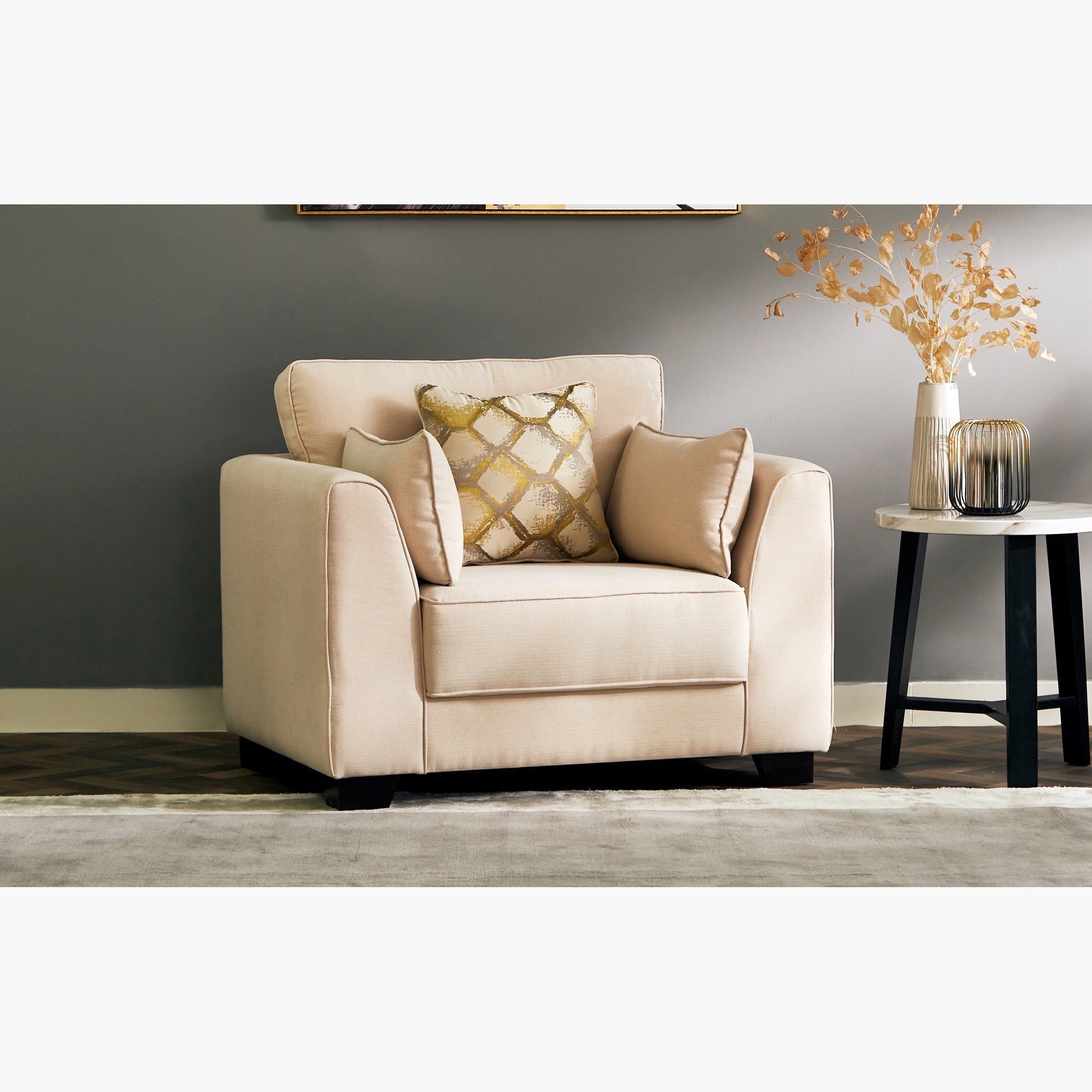 Alena 1-Seater Velvet Sofa with 3 Cushions-hbxlivingroom-sofasandarmchairs-sofas-image-1