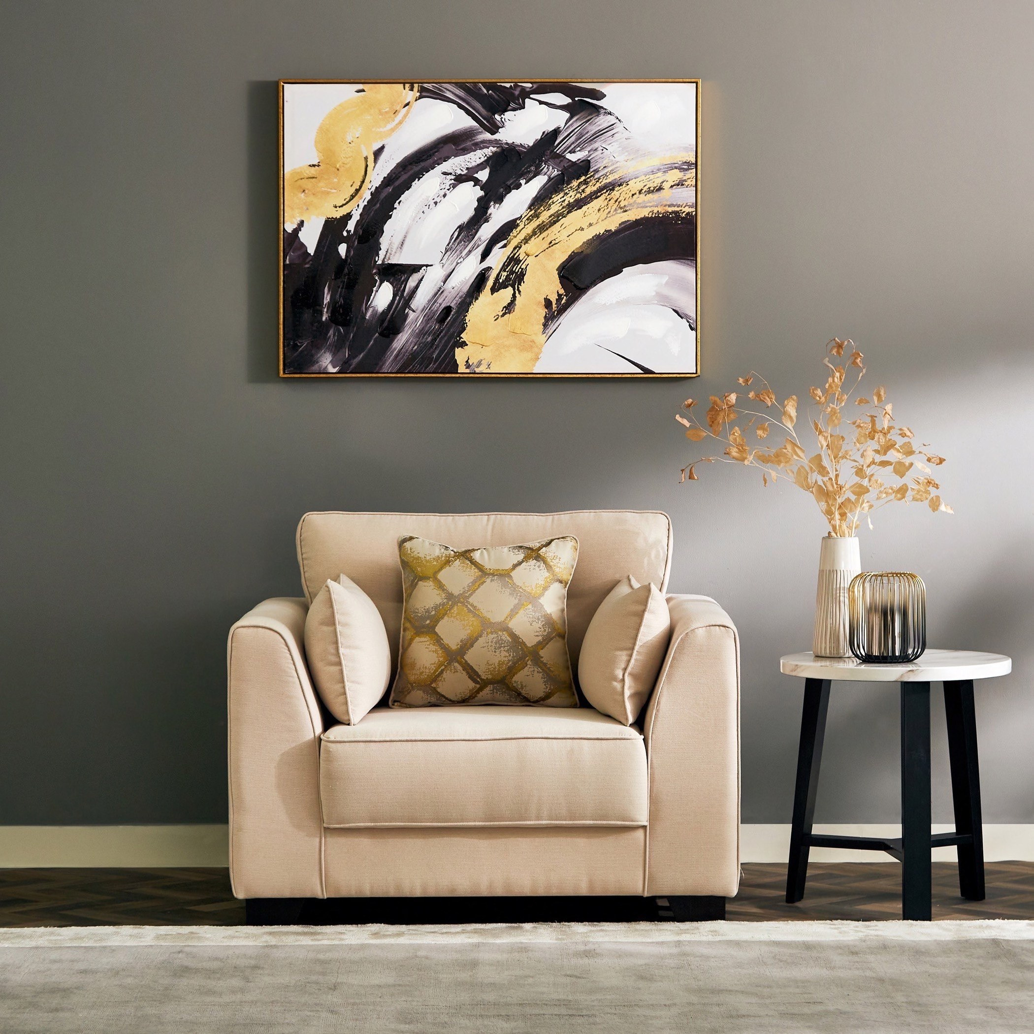 Alena 1-Seater Velvet Sofa with 3 Cushions-hbxlivingroom-sofasandarmchairs-sofas-image-2