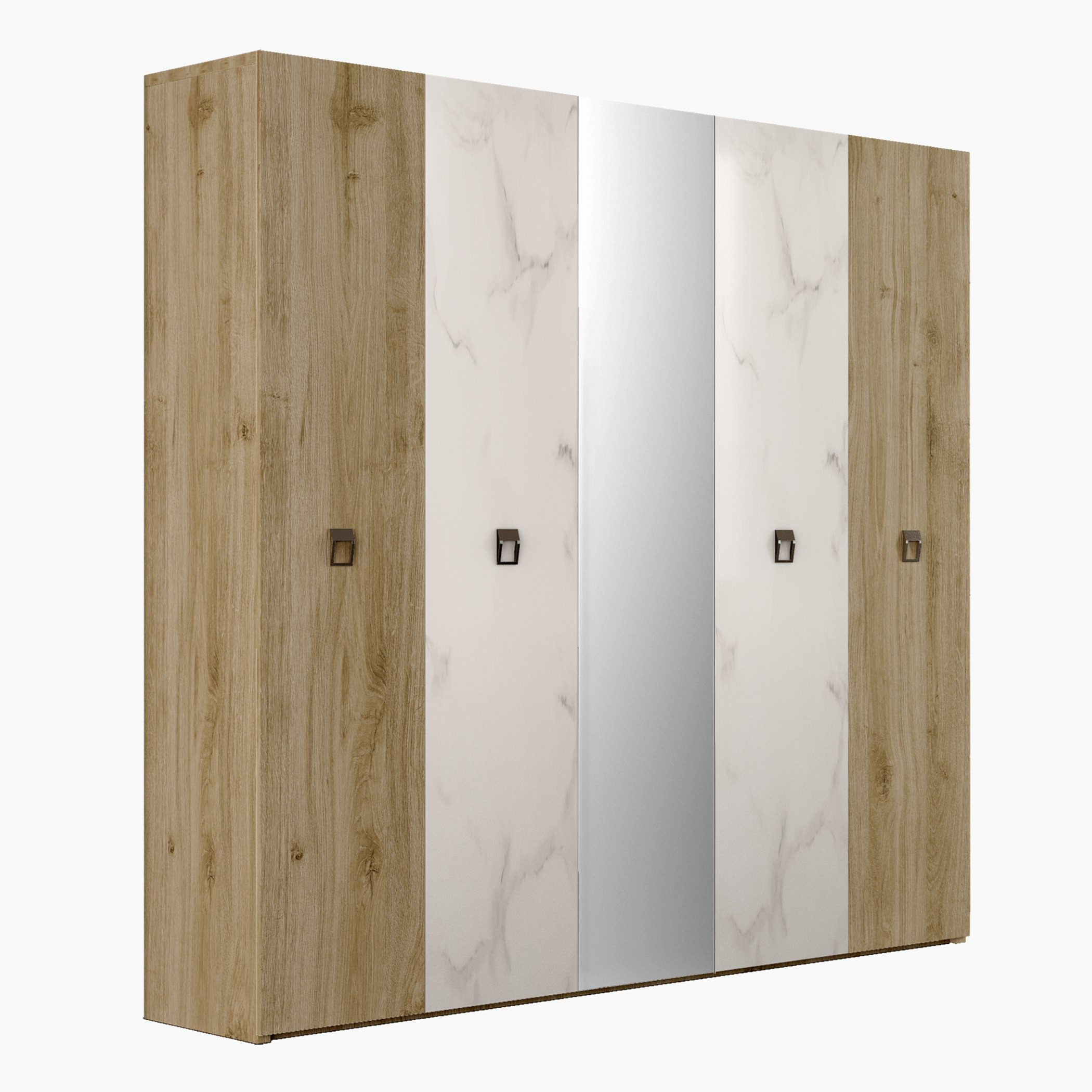 خزانة ملابس 5 أبواب ومرآة من ألينو-hbxfurniture-wardrobes-image-2