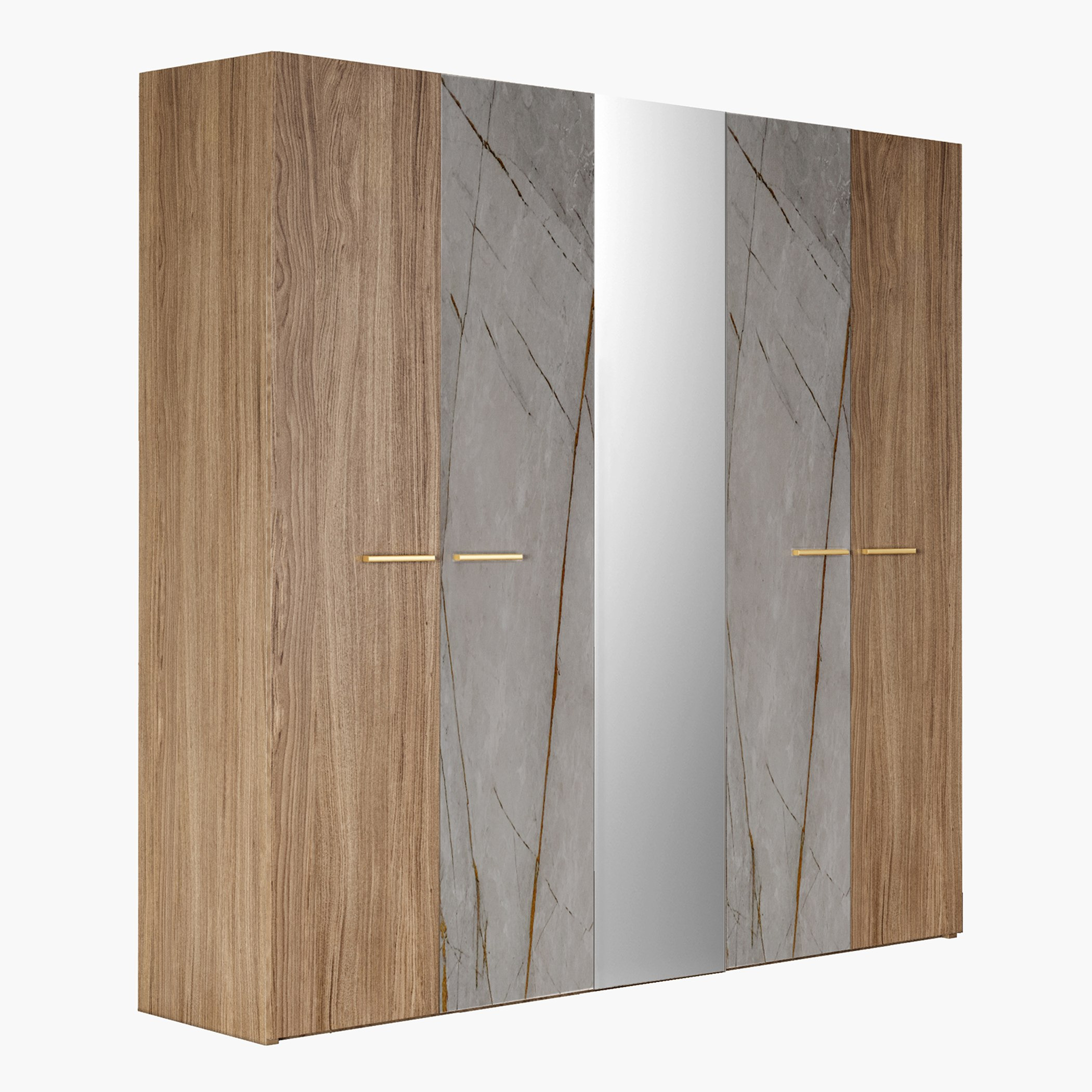 خزانة ملابس 5 أبواب ومرآة من فيرو-hbxfurniture-wardrobes-image-2