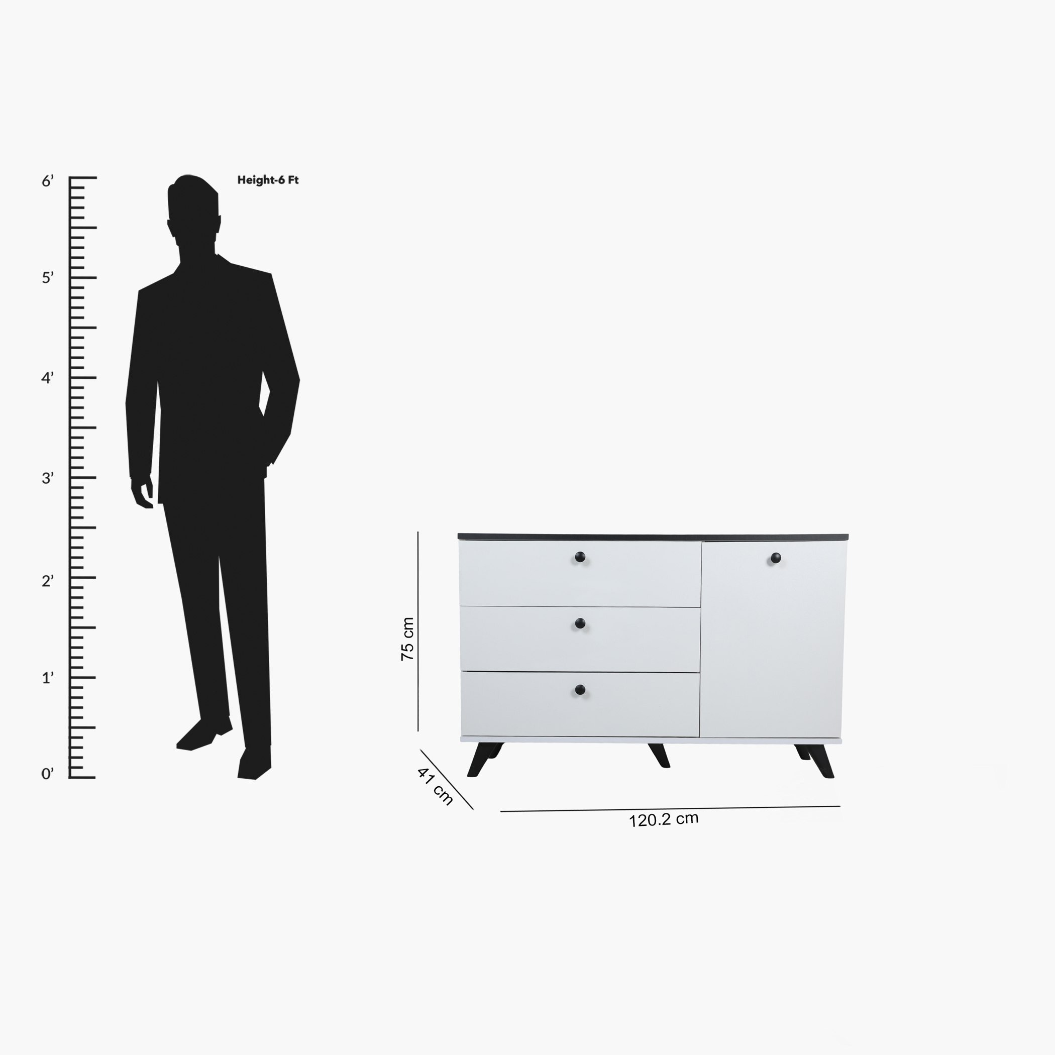 Wellington 3-Drawer 1-Door Master Dresser without Mirror-hbxfurniture-kidsroom-kidsdressersandmirrors-image-6