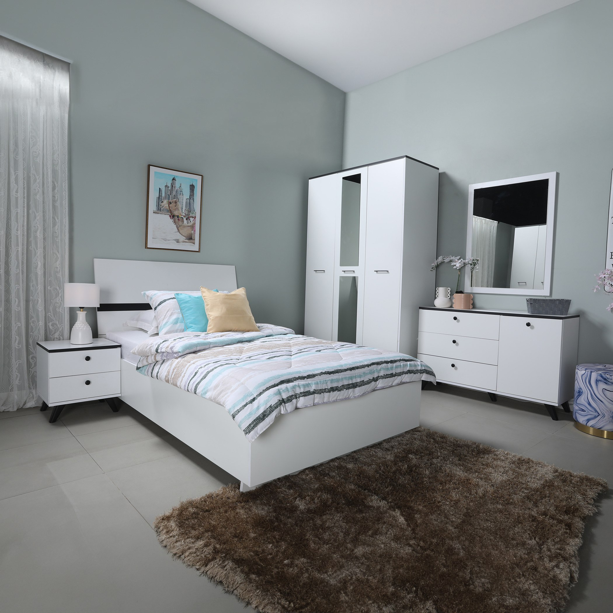 خزانة ملابس 3 أبواب بمرآة من ويلينجتون-hbxfurniture-wardrobes-image-4