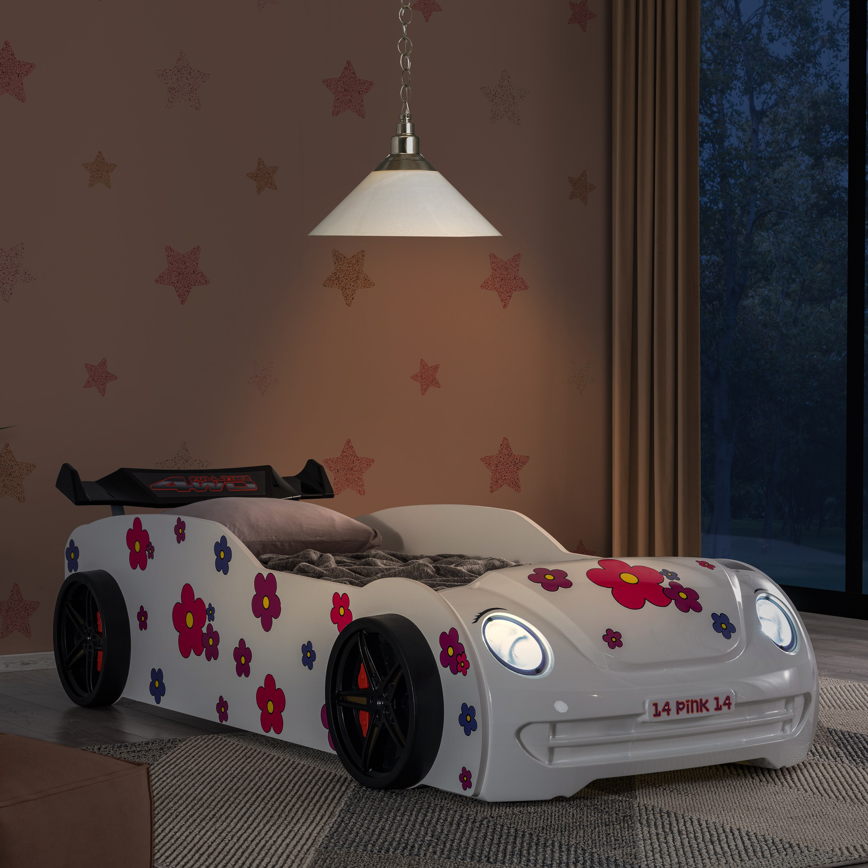 سرير فردي سيارة - برنسيس من موڤو - 90×190 سم-hbxfurniture-bedsandbedsets-beds-single-image-1