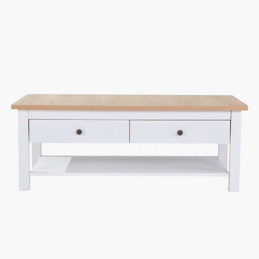 Hampton Coffee Table with 2 Drawers-Coffee Tables-image-1
