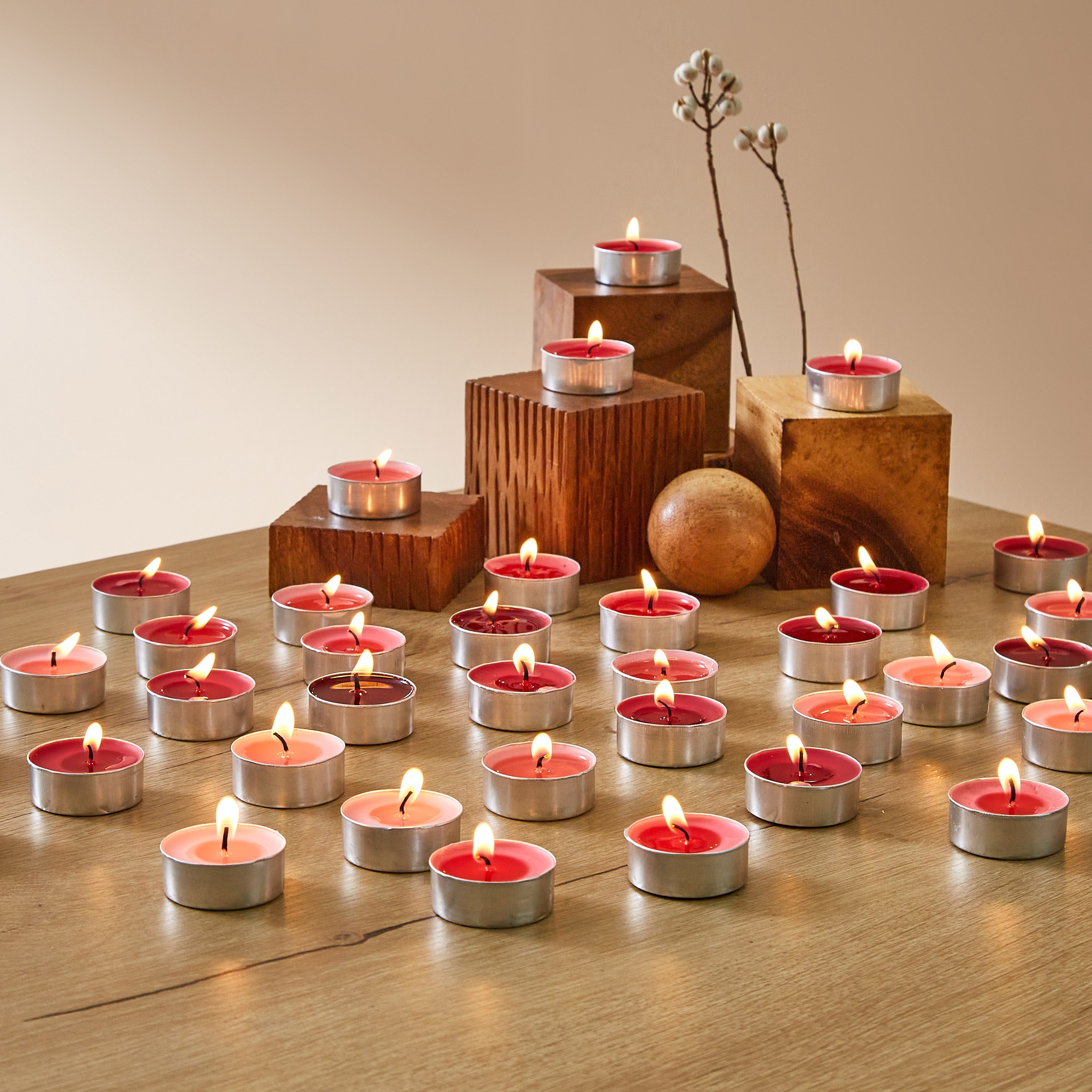 طقم شموع صغيرة برائحة الورد 36 قطعة من ميا - 23x12x4 سم-hbxhomeware-hbxdecorandfurnishings-image-4