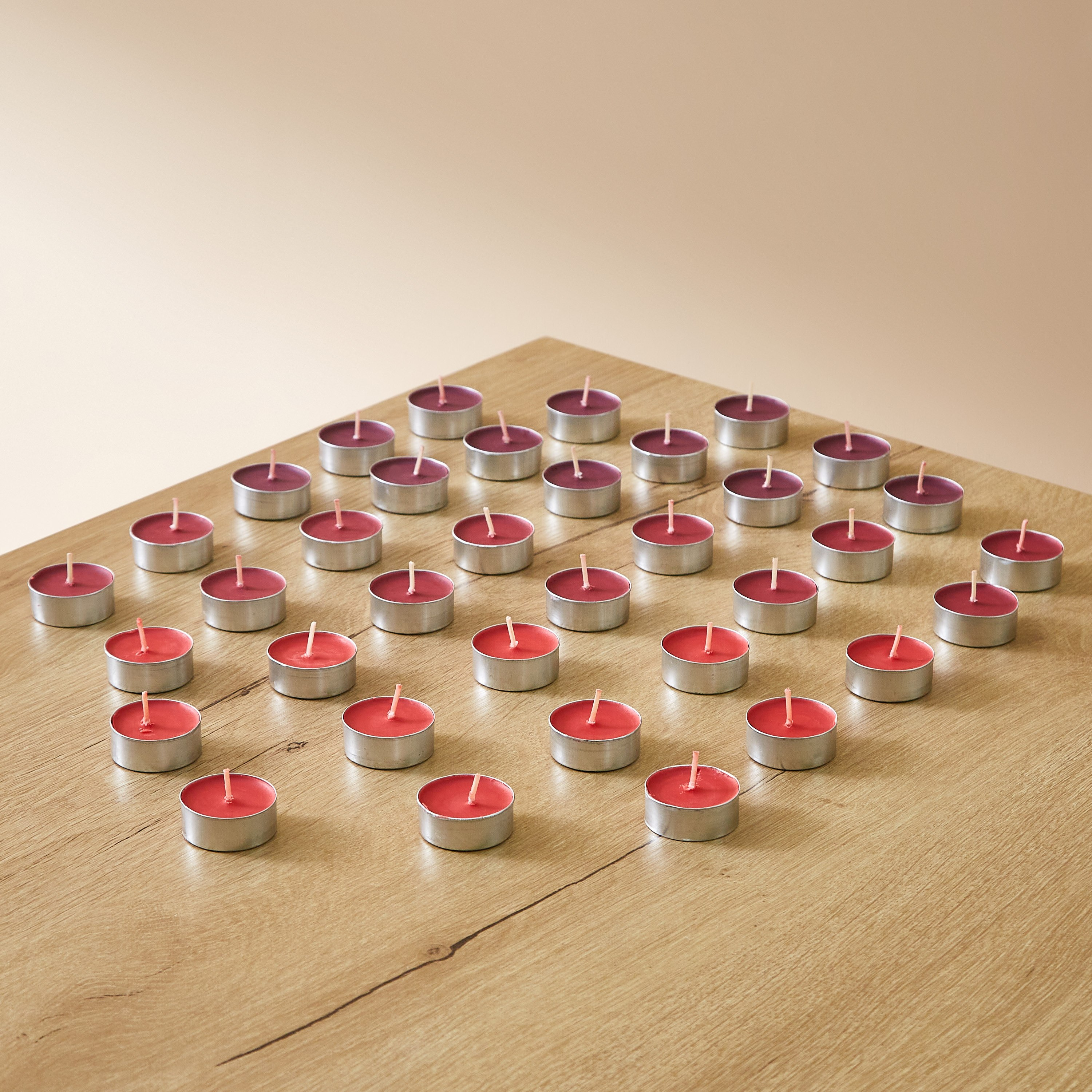 طقم شموع صغيرة برائحة الفراولة 36 قطعة من ميا - 23x12x4 سم-hbxhomeware-hbxdecorandfurnishings-image-2