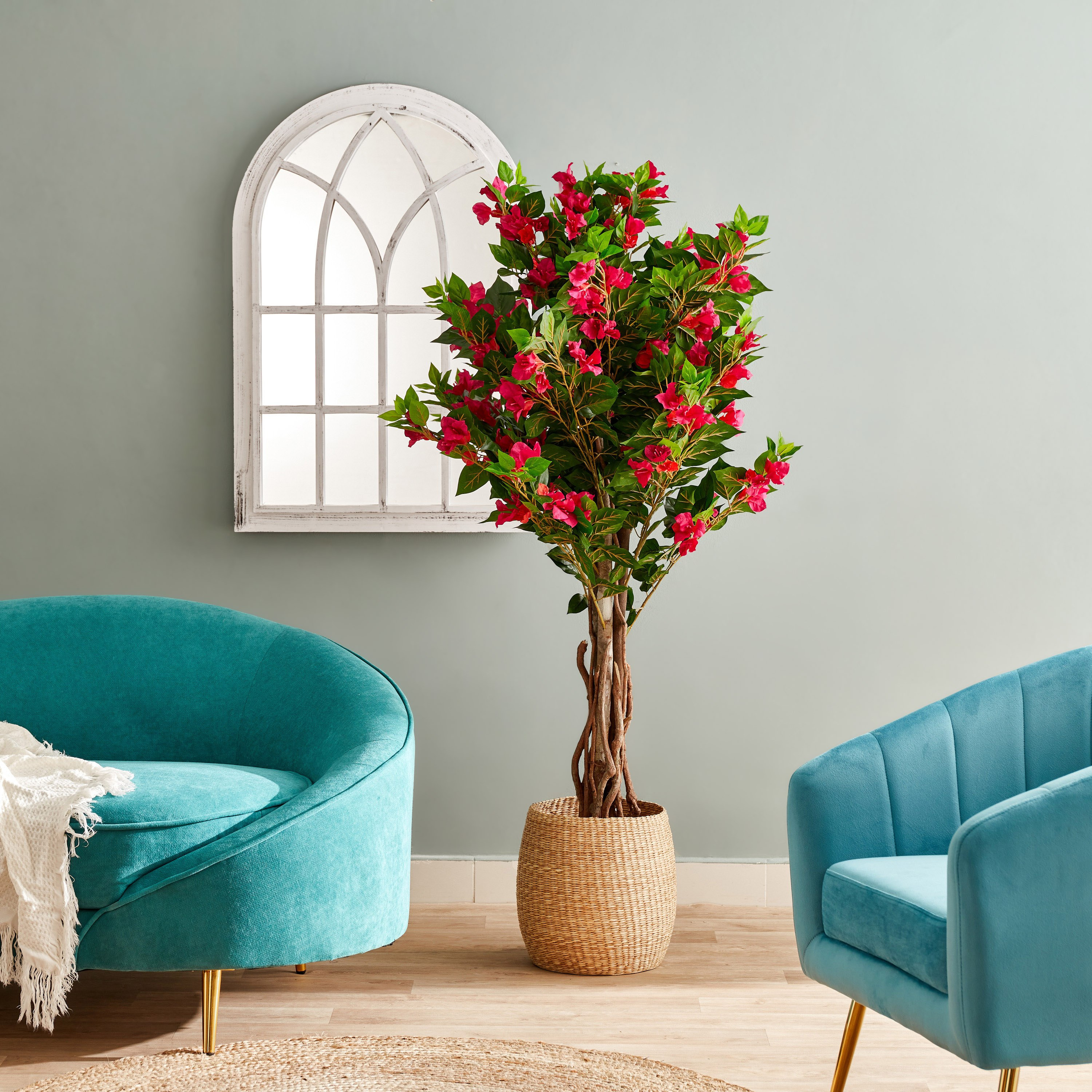 نبات الجهنمية في إناء زرع من سيارا - 150 سم-hbxdecorandfurnishings-homeaccessories-artificialflowersandplants-image-4