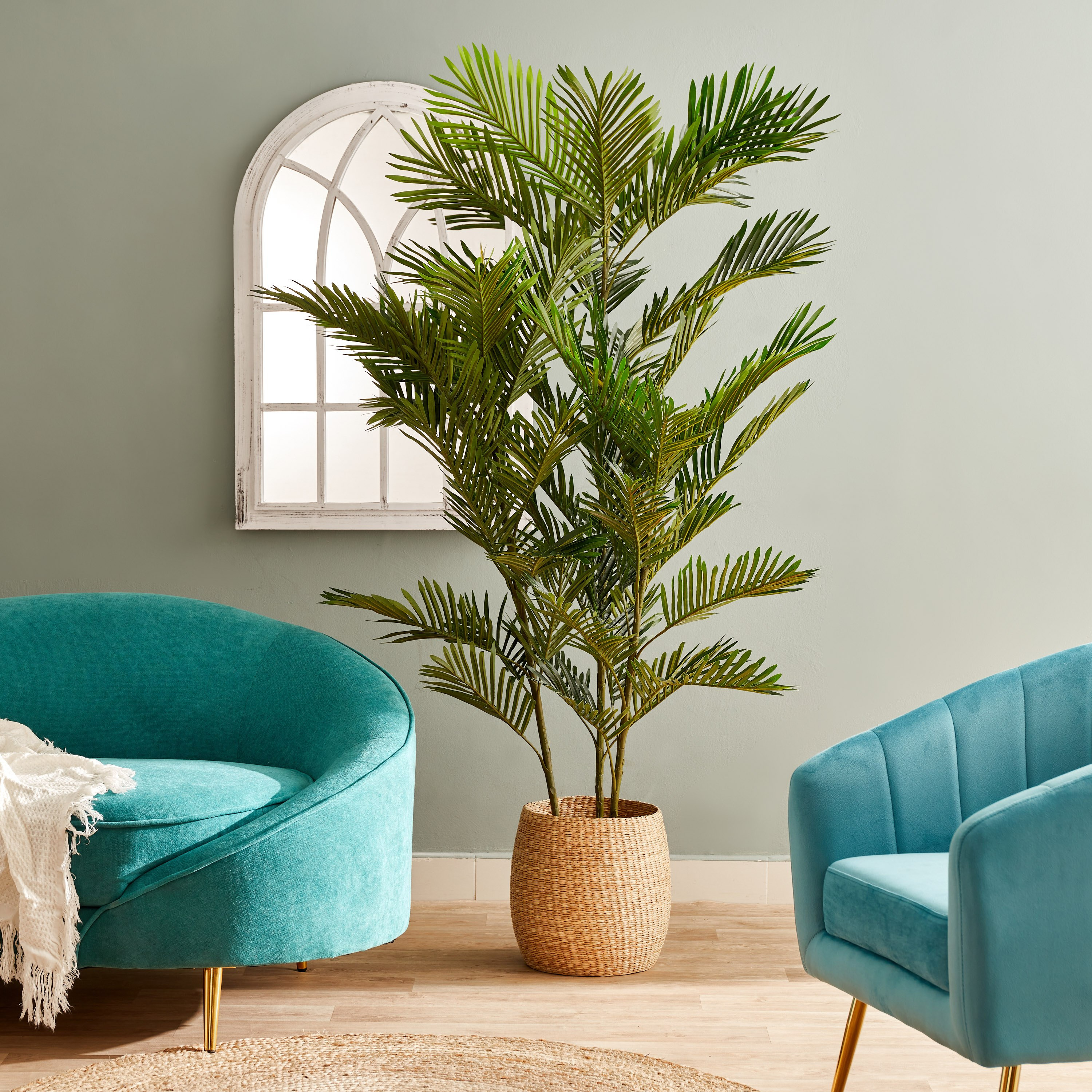 نخلة صغيرة في إناء زرع من سيارا - 180 سم-hbxdecorandfurnishings-homeaccessories-artificialflowersandplants-image-4