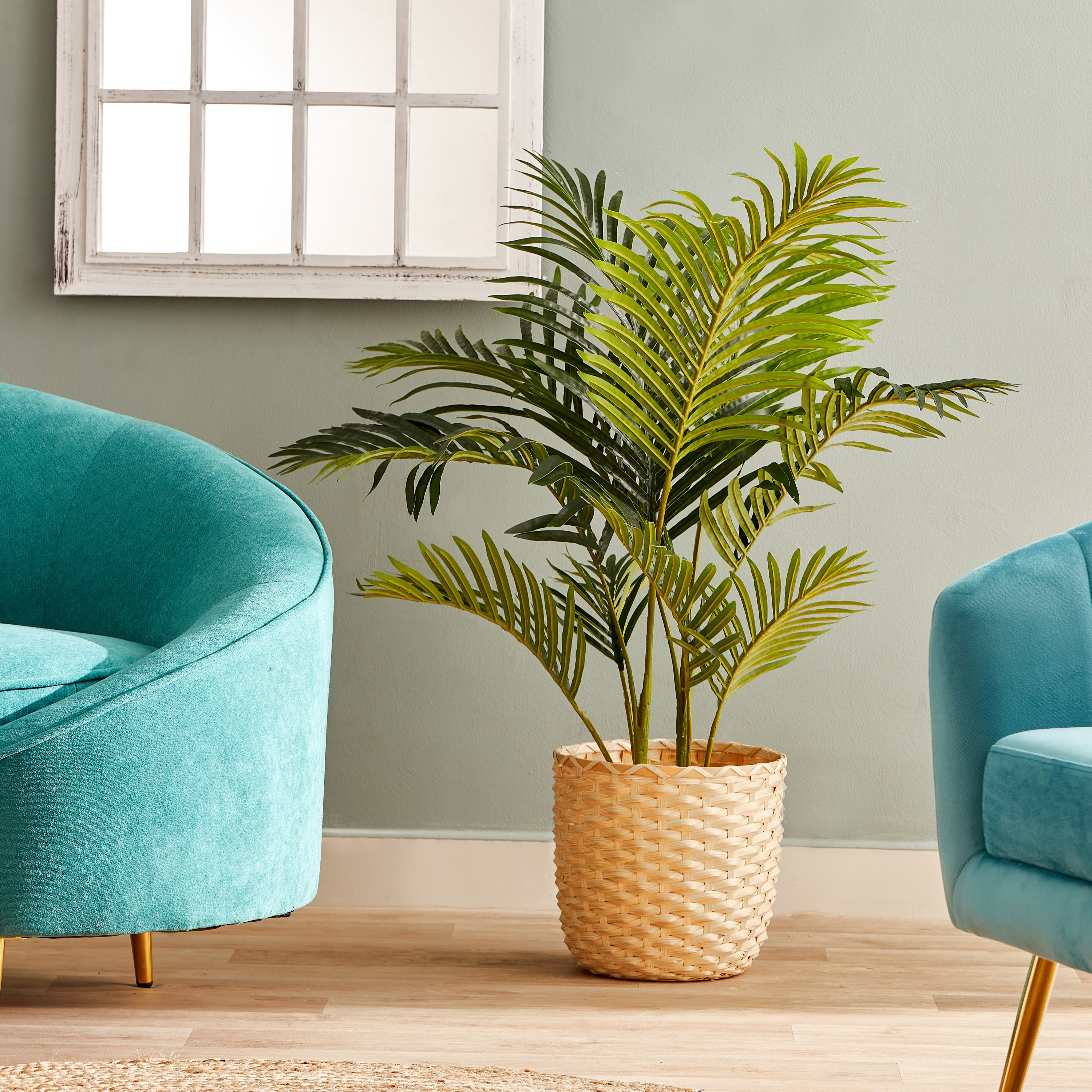 نخلة أريكا في إناء زرع من سيارا - 100 سم-hbxdecorandfurnishings-homeaccessories-artificialflowersandplants-image-4