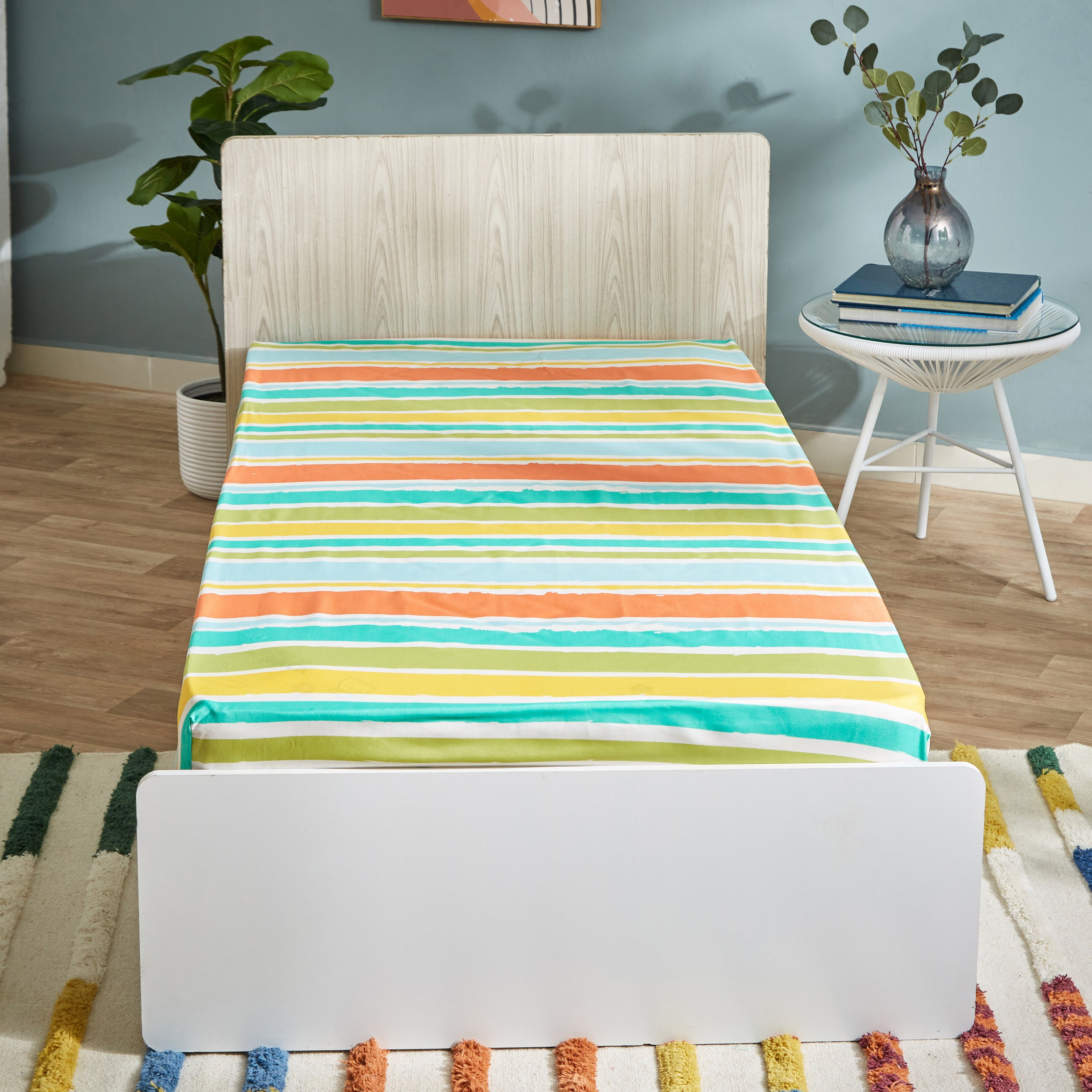 شرشف مطاطي فردي من الألياف الدقيقة من نورا - 90x190+25 سم-hbxhomeware-hbxkidsandyouth-image-2