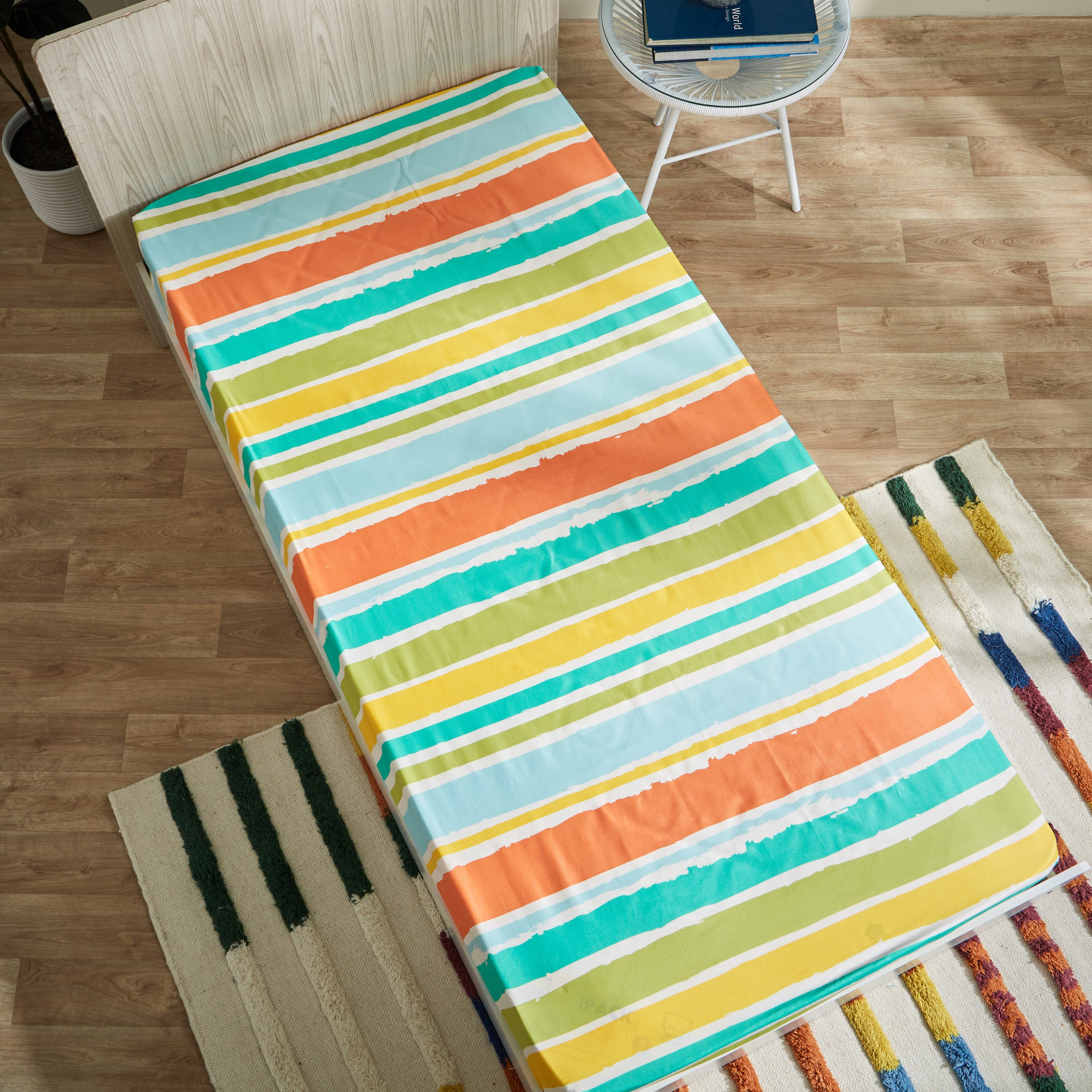 شرشف مطاطي فردي من الألياف الدقيقة من نورا - 90x190+25 سم-hbxhomeware-hbxkidsandyouth-image-5