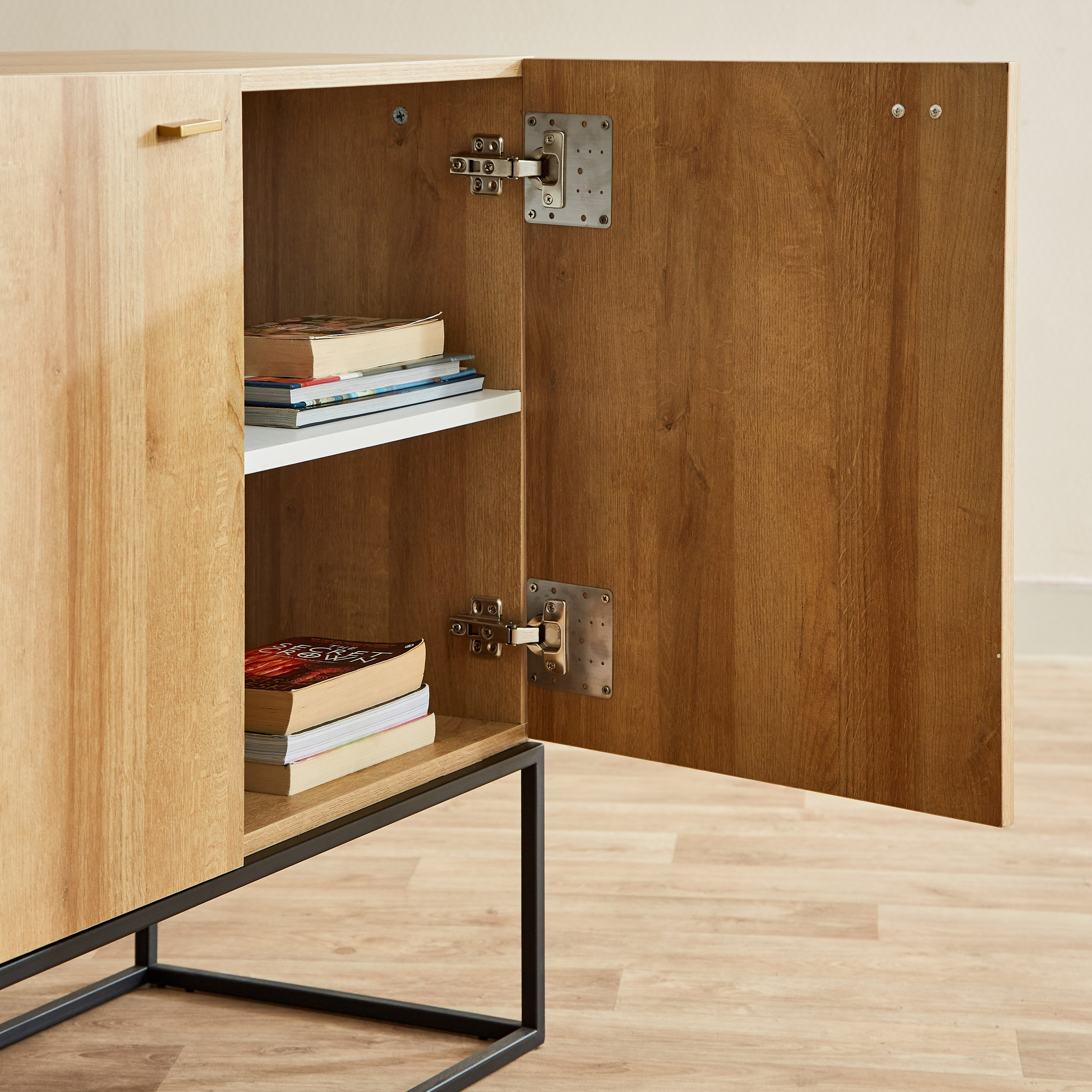 طقم مفصلات تركيب 4 قطع مع 24 مسمار  - 9x9 سم-hbxdecorandfurnishings-homeaccessories-novelties-image-4