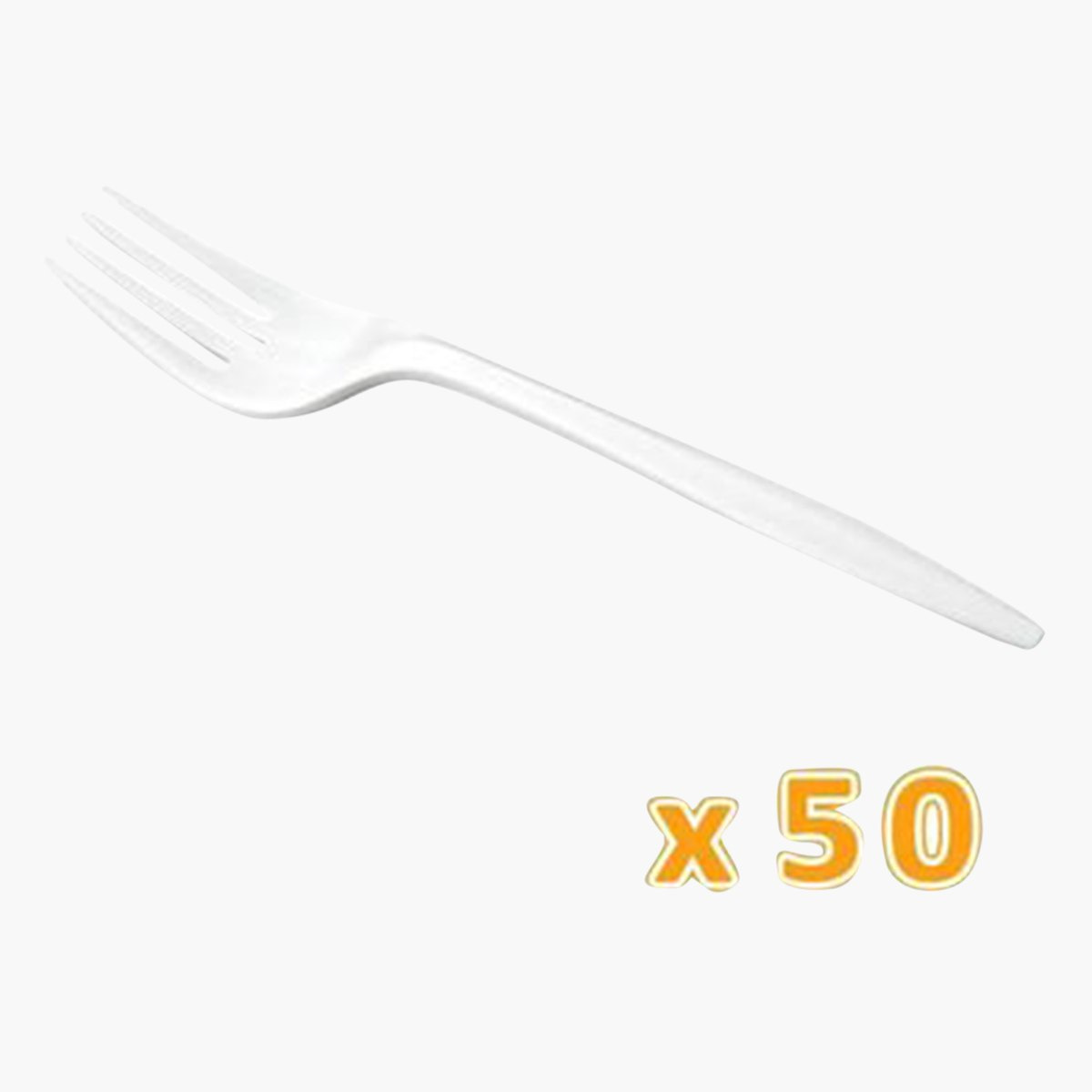 طقم شوك طاولة بلاستيك للاستخدام مرة واحدة من فالكون - 50 قطعة-hbxhomeware-hbxkitchen-image-4