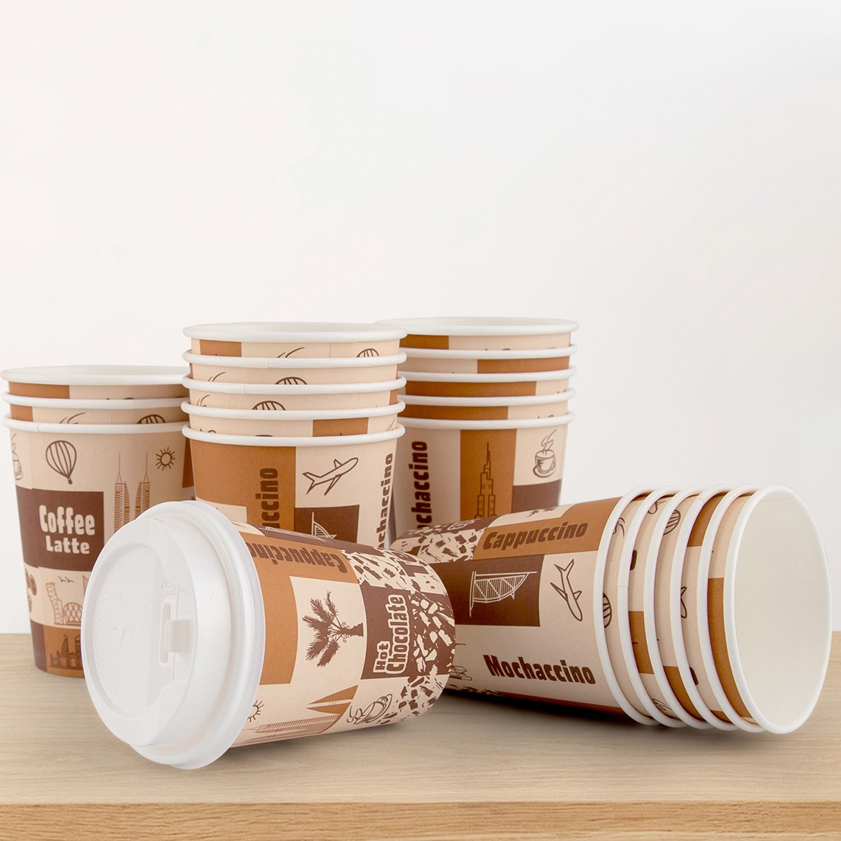 طقم أكواب ورقية 25 قطعة من فالكون 236 مل-hbxhomeware-hbxkitchen-image-1