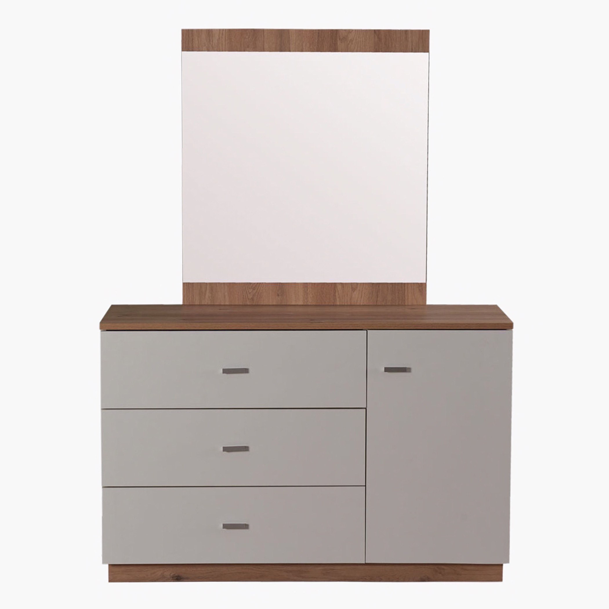 طاولة تزيين رئيسية بثلاثة أدراج وباب مع مرآة من مونلايت-hbxfurniture-bedroom-dressersandmirrors-image-2