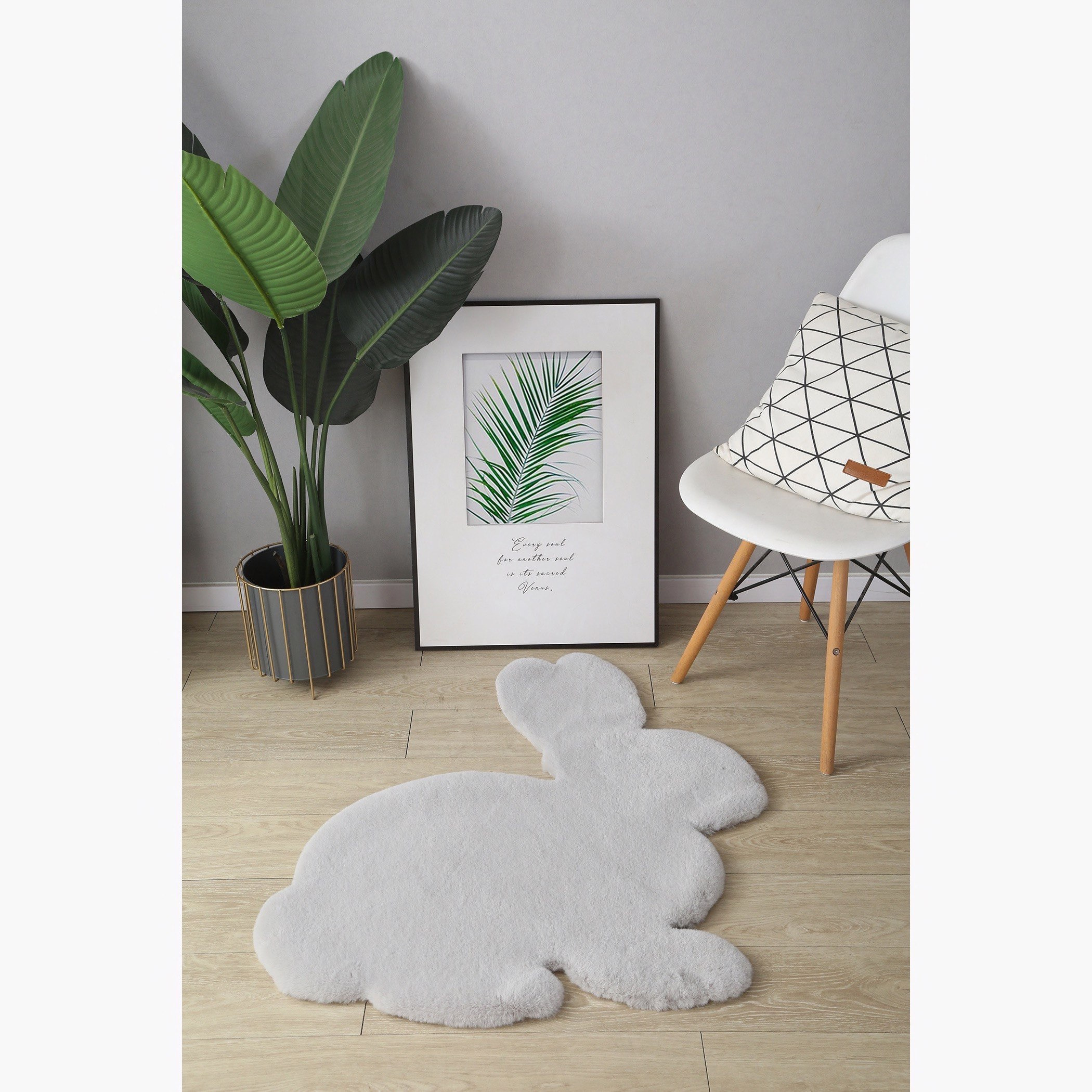 سجادة فائقة النعومة بتصميم أرنب من بن - 80x90 سم-hbxhomeware-hbxkidsandyouth-image-1