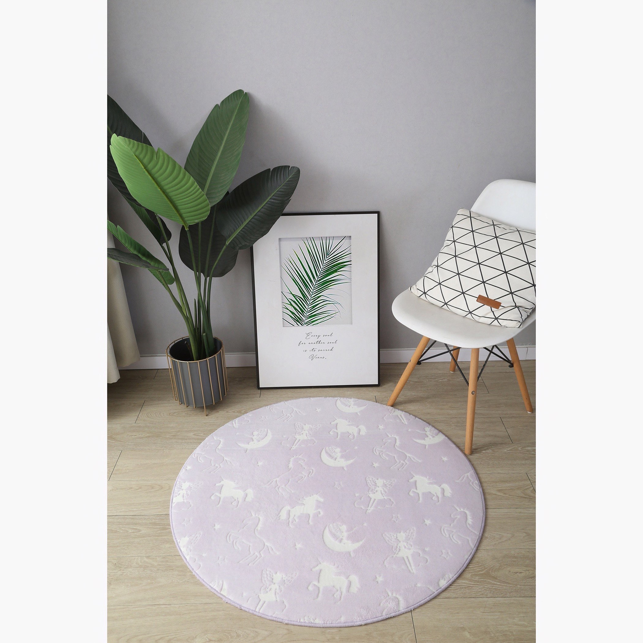 سجادة بتصميم يونيكورن تتوهج في الظلام من بن - 100 سم-hbxhomeware-hbxkidsandyouth-image-1
