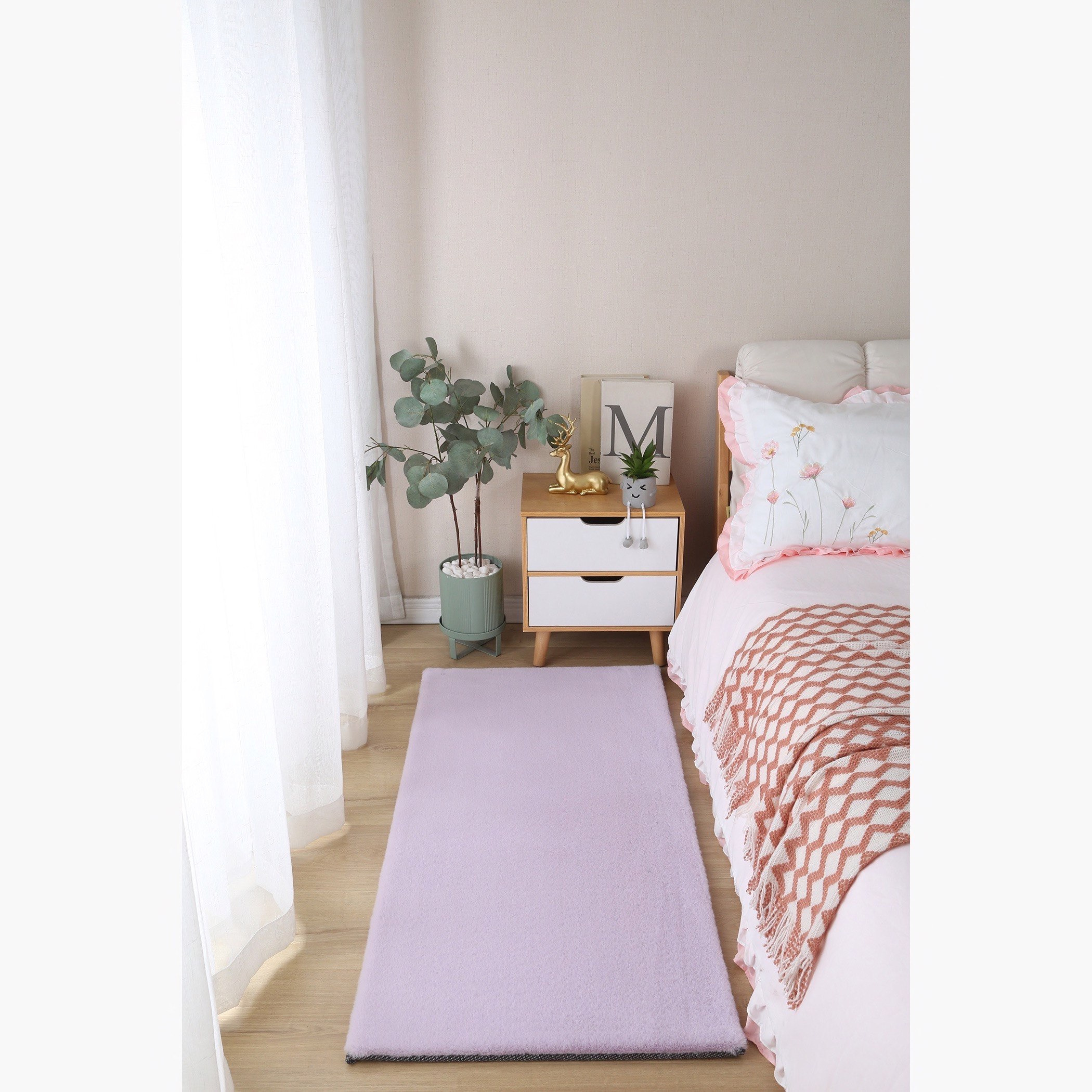 سجادة ناعمة فرو أرنب من بن كلير - 60x120 سم-hbxhomeware-hbxkidsandyouth-image-1