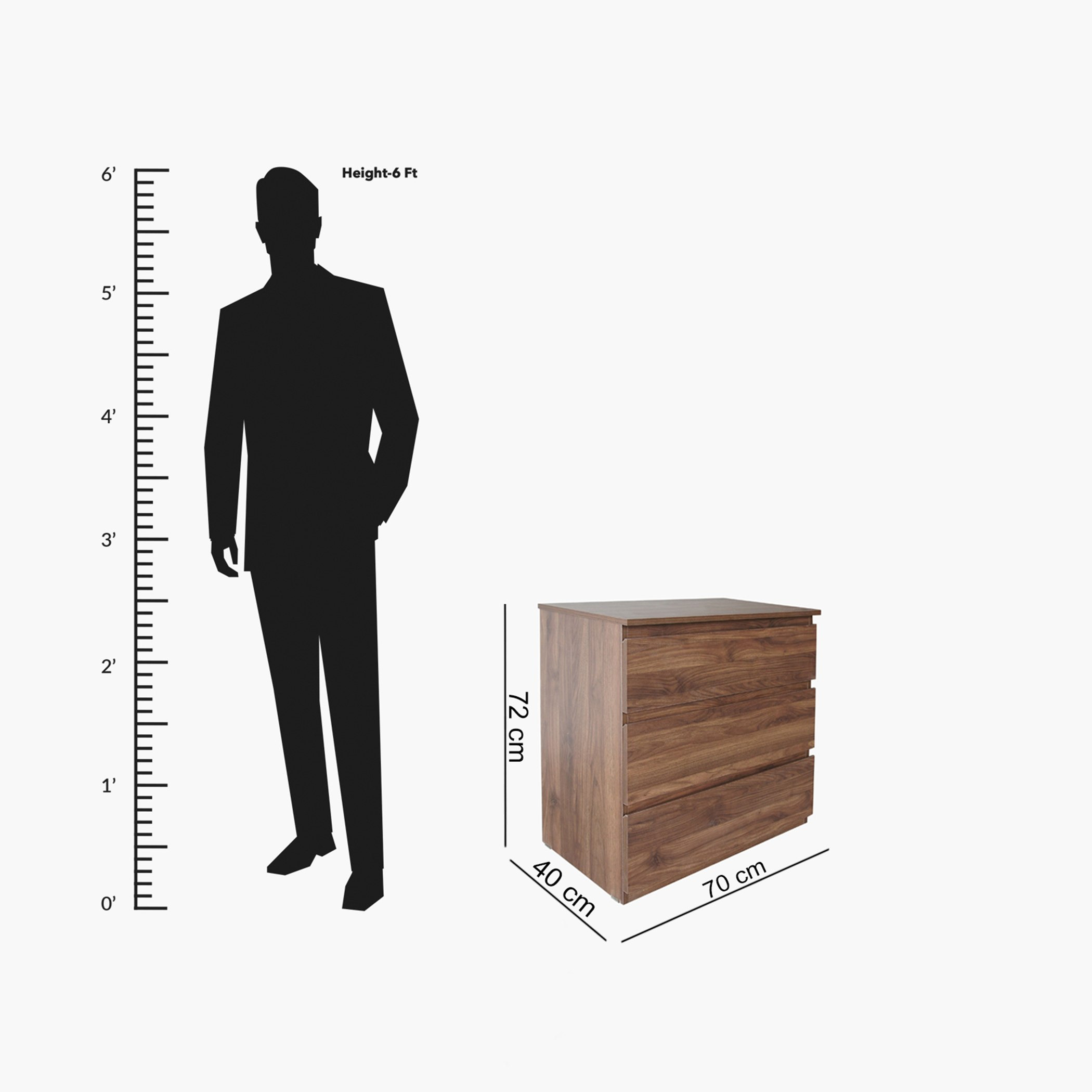 وحدة تخزين 3 أدراج من كولتورب-hbxfurniture-dressersandchests-chestofdrawers-image-6
