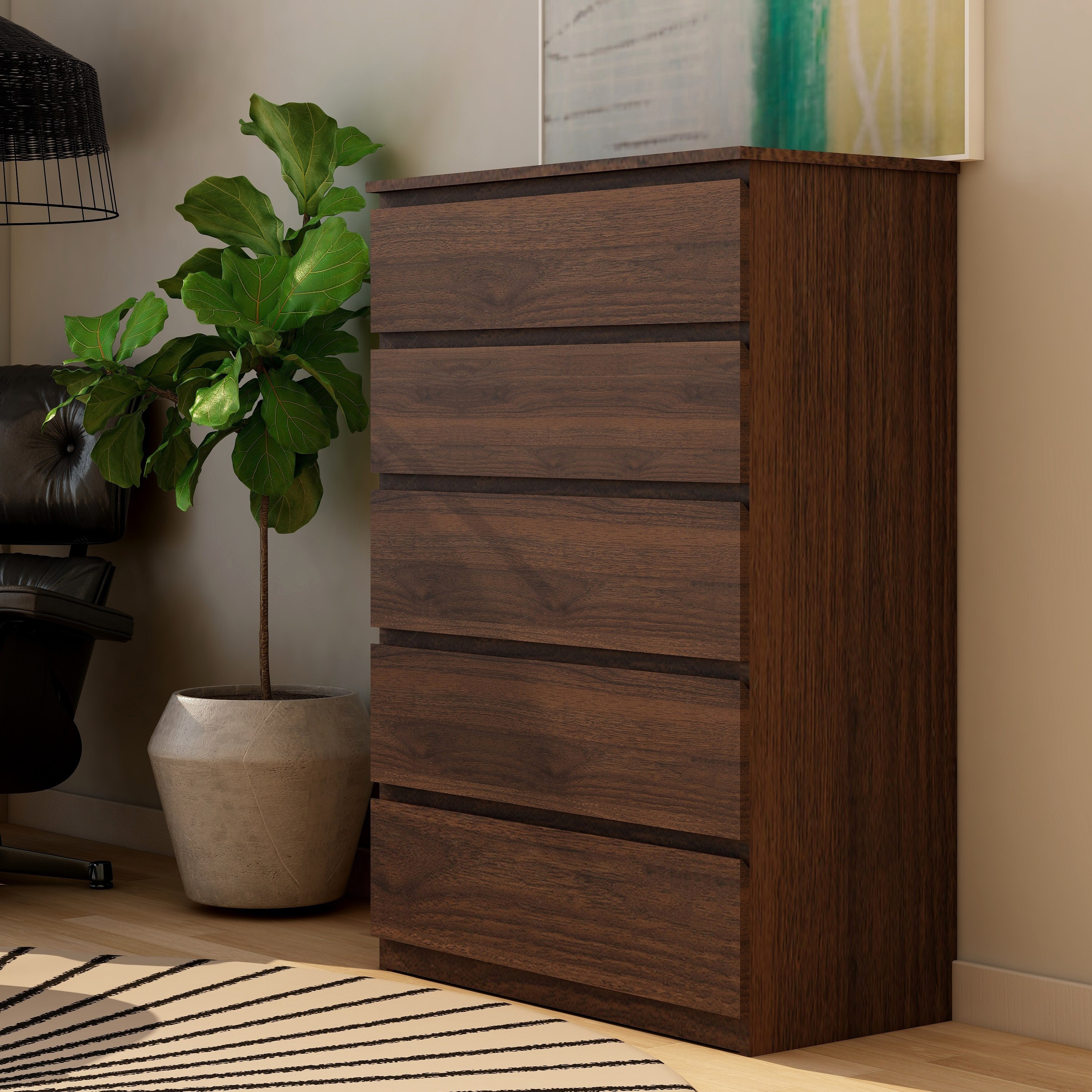 وحدة تخزين 5 أدراج من كولتورب-hbxfurniture-dressersandchests-chestofdrawers-image-1