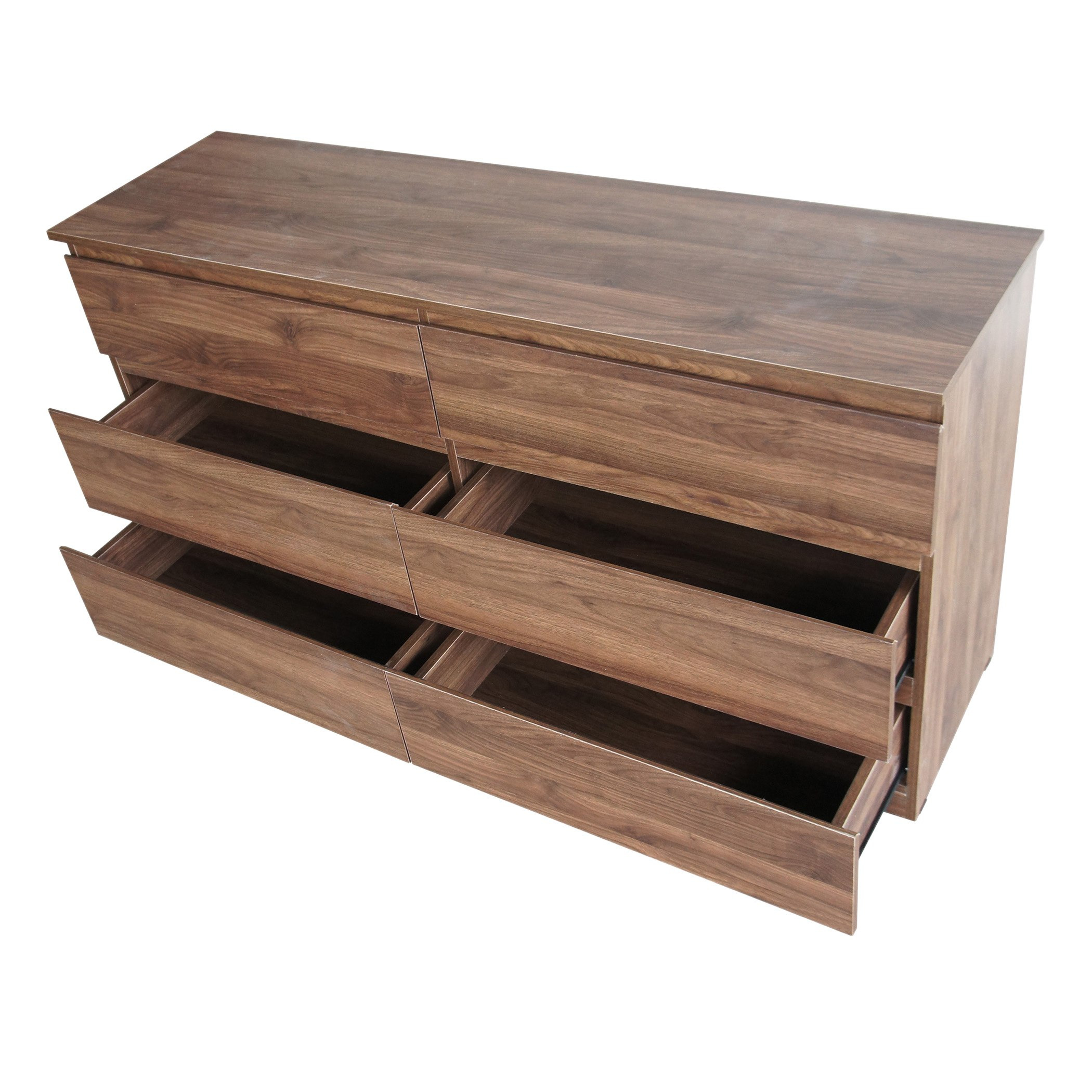 طاولة تزيين مزدوجة 6 أدراج دون مرآة من كالتورب-hbxfurniture-bedroom-dressersandmirrors-image-4