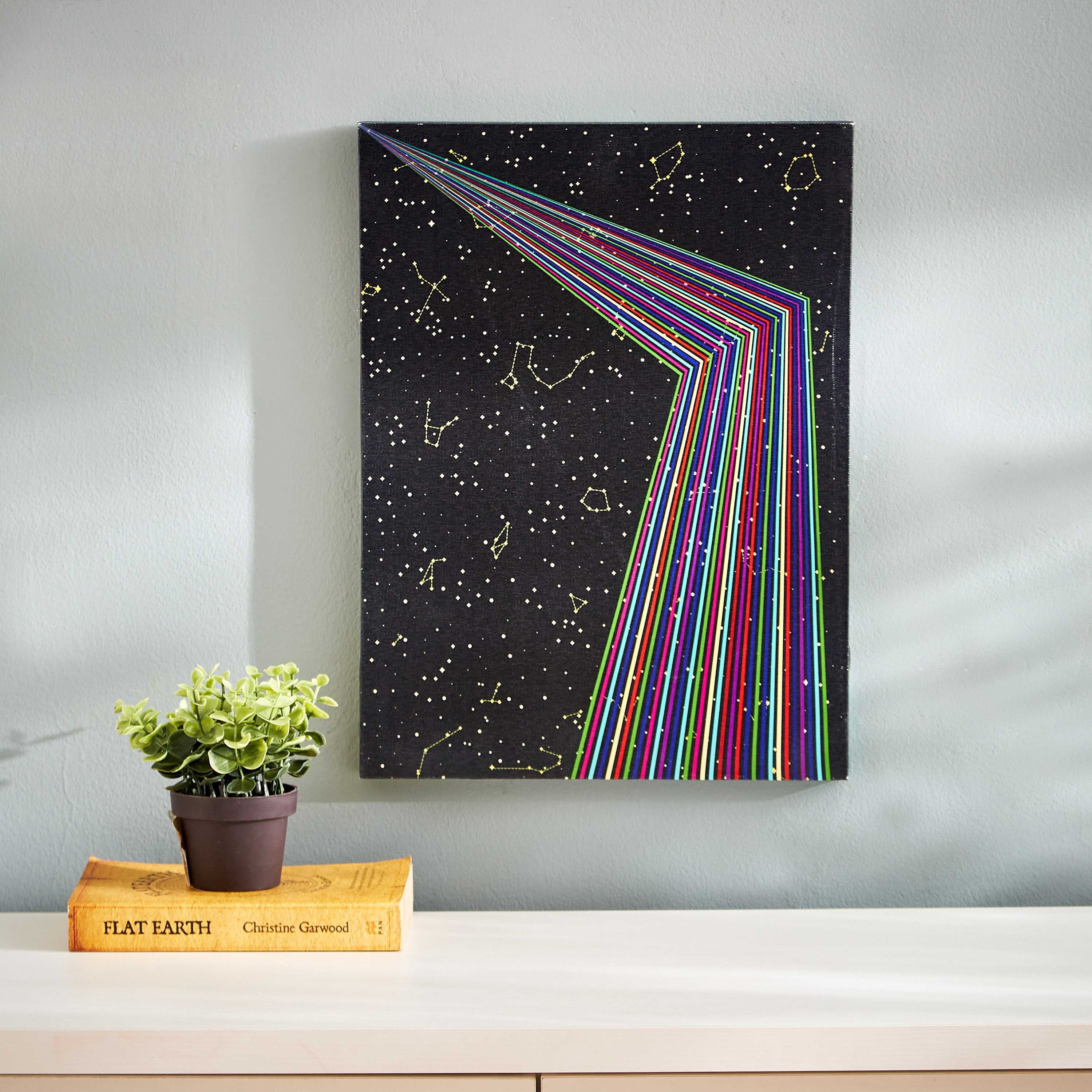 Artistry Cosmic Vibes Across Canvas - 30x40x1.8 cm-hbxhomeware-hbxkidsandyouth-image-1