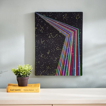 Artistry Cosmic Vibes Across Canvas - 30x40x1.8 cms