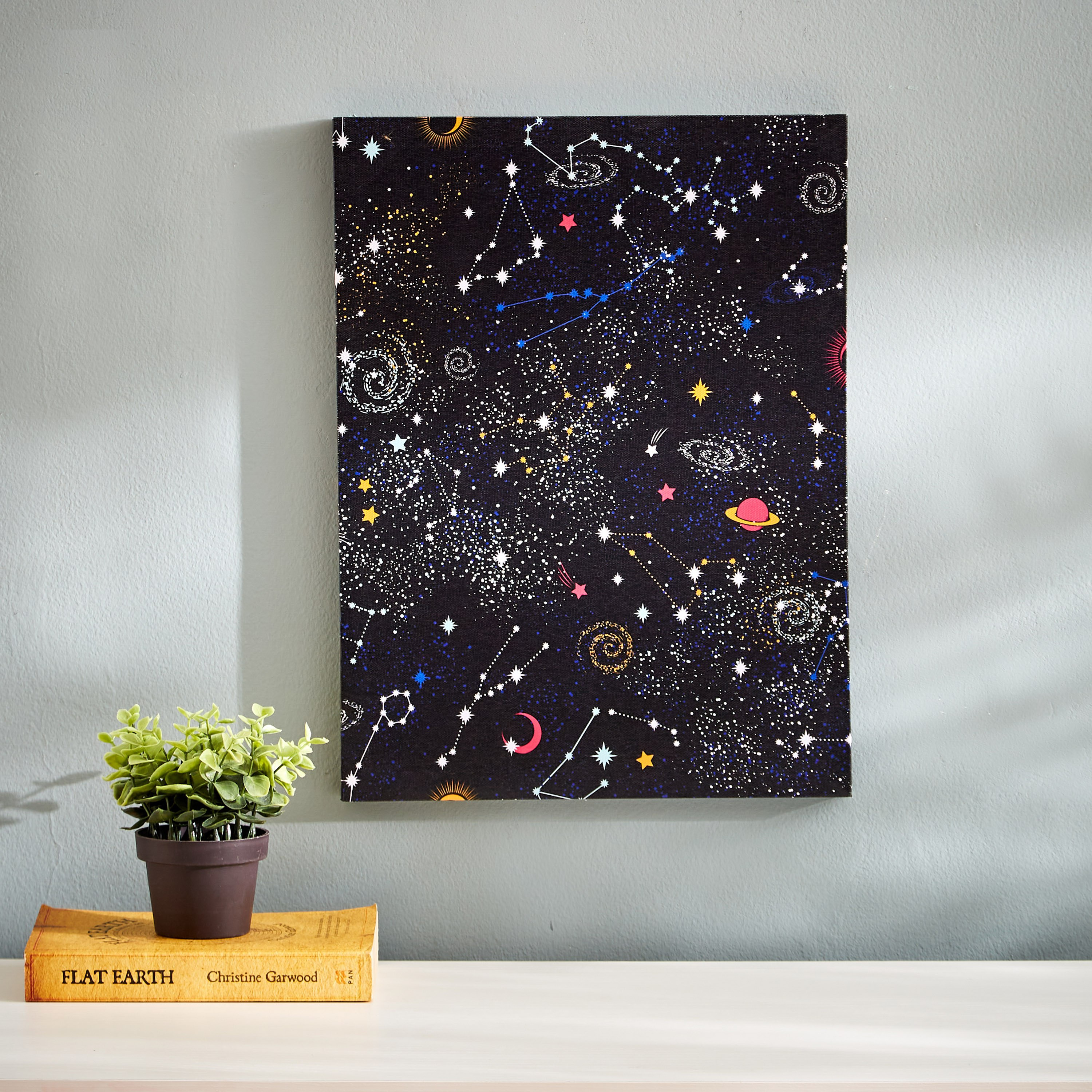 لوحة كانفاس الأبراج والنجوم من آرتستري - 30x40x1.8 سم-hbxhomeware-hbxkidsandyouth-image-1