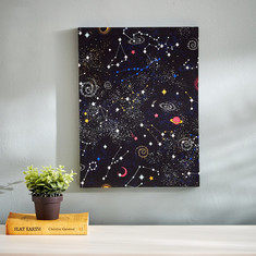 Artistry Constellations and Stars Canvas - 30x40x1.8 cms