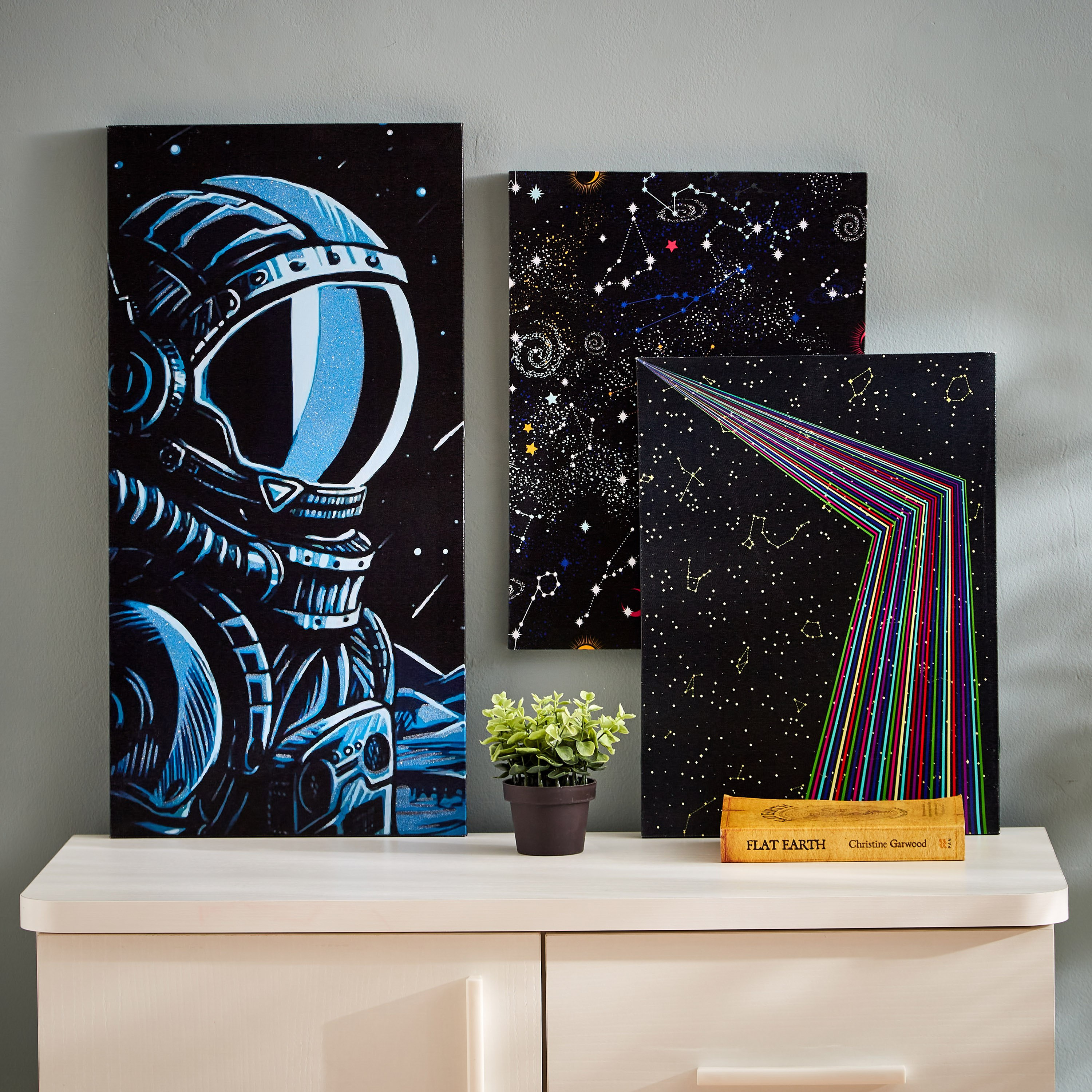لوحة كانفاس الأبراج والنجوم من آرتستري - 30x40x1.8 سم-hbxhomeware-hbxkidsandyouth-image-5