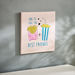 Artistry Fries and Drink Best Friends Canvas with Glitter Detail - 40x40x1.8 cm-Kids Accessories-thumbnailMobile-2