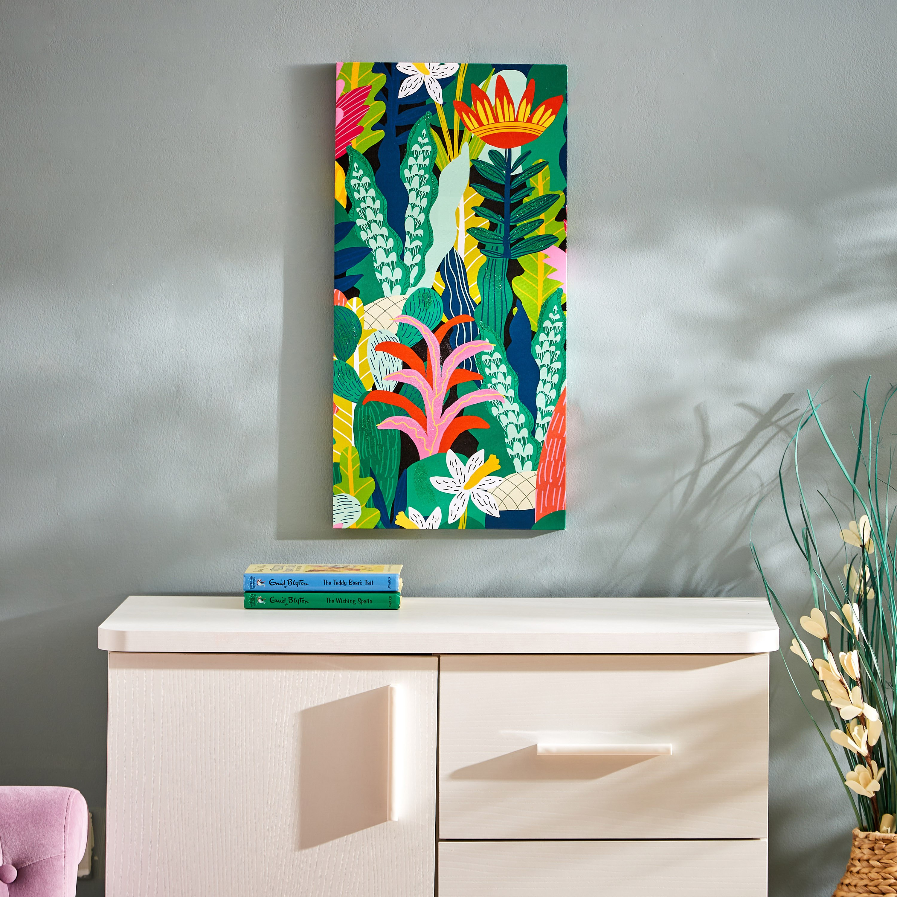 زينة حائط كانفاس بوب فورست بجليتر من آرتيستري - 30x60x1.8 سم-hbxhomeware-hbxkidsandyouth-image-1