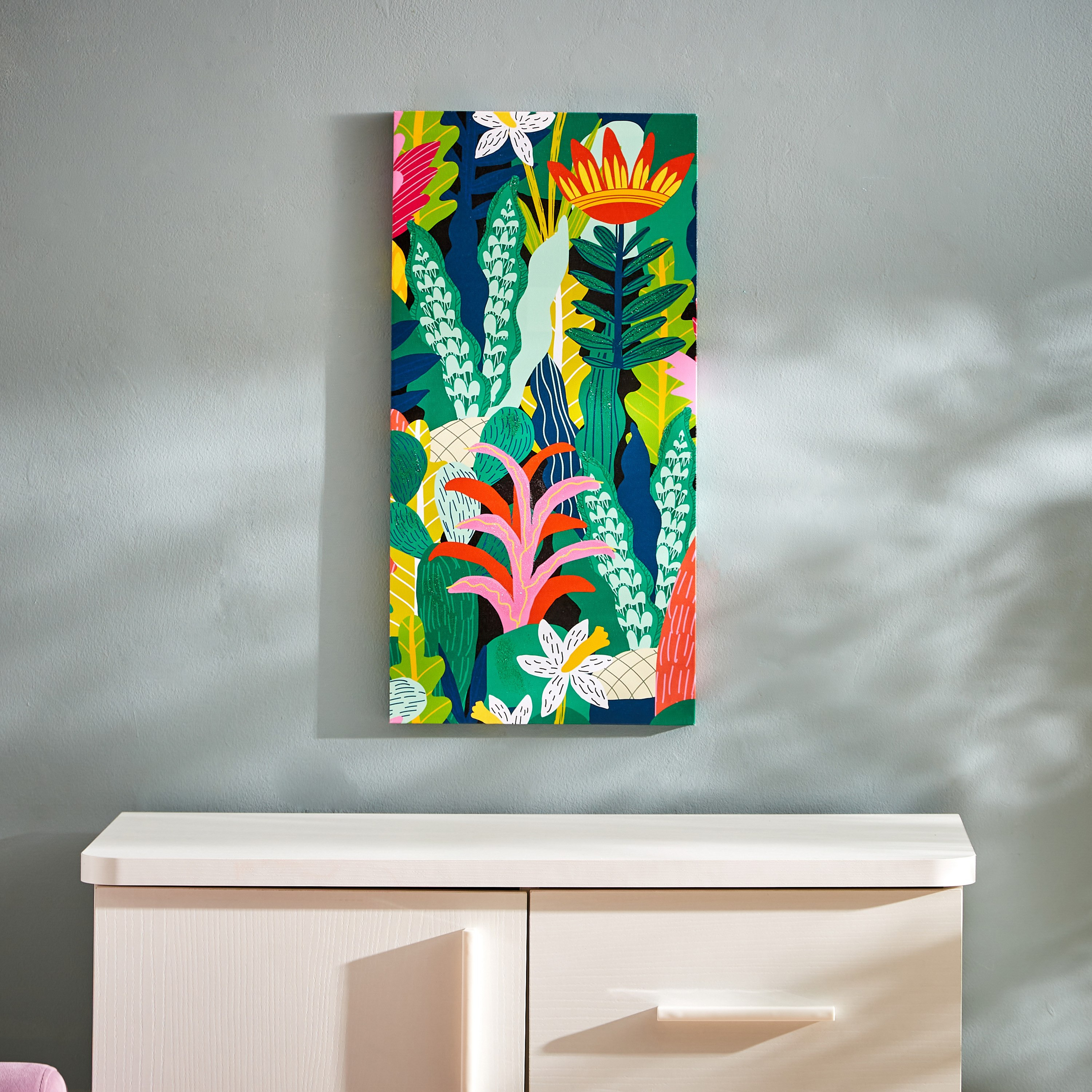 زينة حائط كانفاس بوب فورست بجليتر من آرتيستري - 30x60x1.8 سم-hbxhomeware-hbxkidsandyouth-image-2
